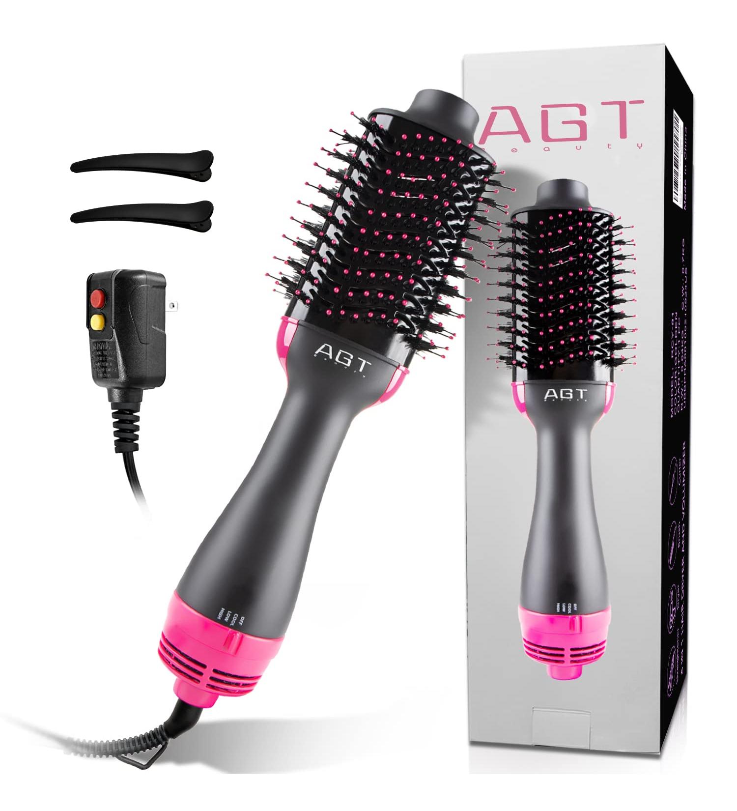 Hot Air Brush 4 in 1 Hair Dryer Volumizer - Salon Styling at Home | Ceramic Coating | 1200W C-black - Buy Online on GoSupps.com