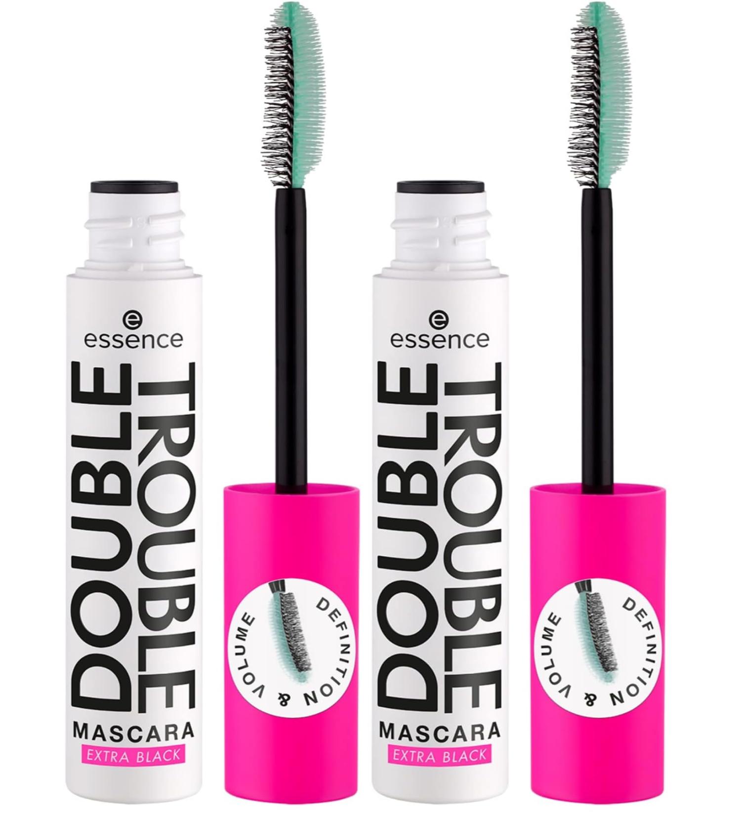 Essence - Mascara Double Trouble - Extra Black (Lot de 2)