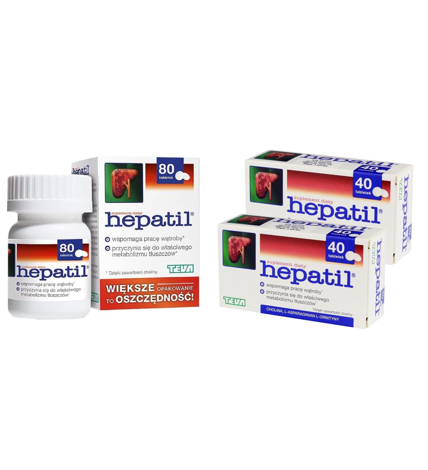 Hepatil Liver Detox Cleanse Support - 80 Capsules for Liver Function & Regeneration - Buy Online on GoSupps.com