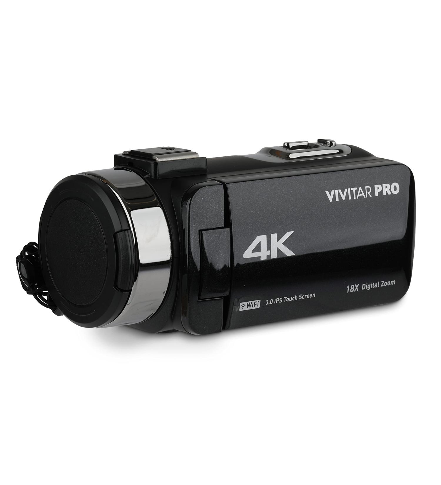 Vivitar 4K Wi-Fi Camcorder with 18x Digital Zoom, Night Vision, and 3.5mm Microphone Jack - Buy Online on GoSupps.com