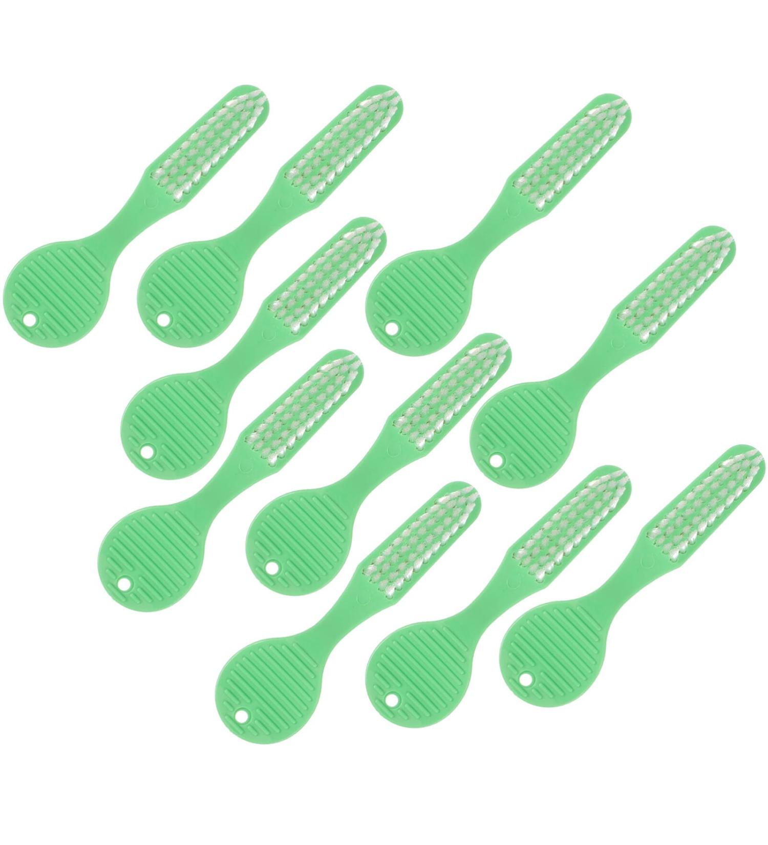 Healeved 10st prison toothbrush mouth cleaning brush toothbrush treat portable toothbrush thumbsprint the toothbrush toothbrush brushes travel accessories fingerprint plastic green 1 piece (1 Pack)