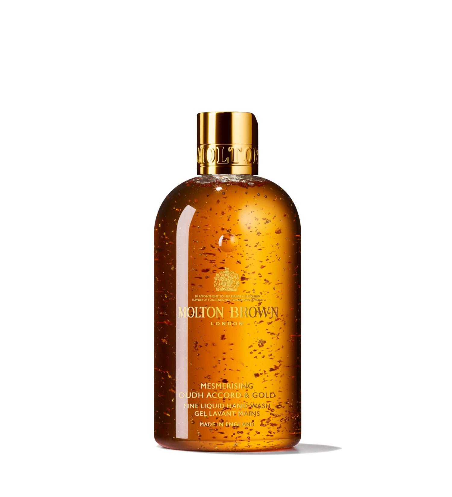 Molton Brown Oudh Accord and Gold Bath & Shower Gel 300ml - Luxurious Fragrance - Buy Online on GoSupps.com