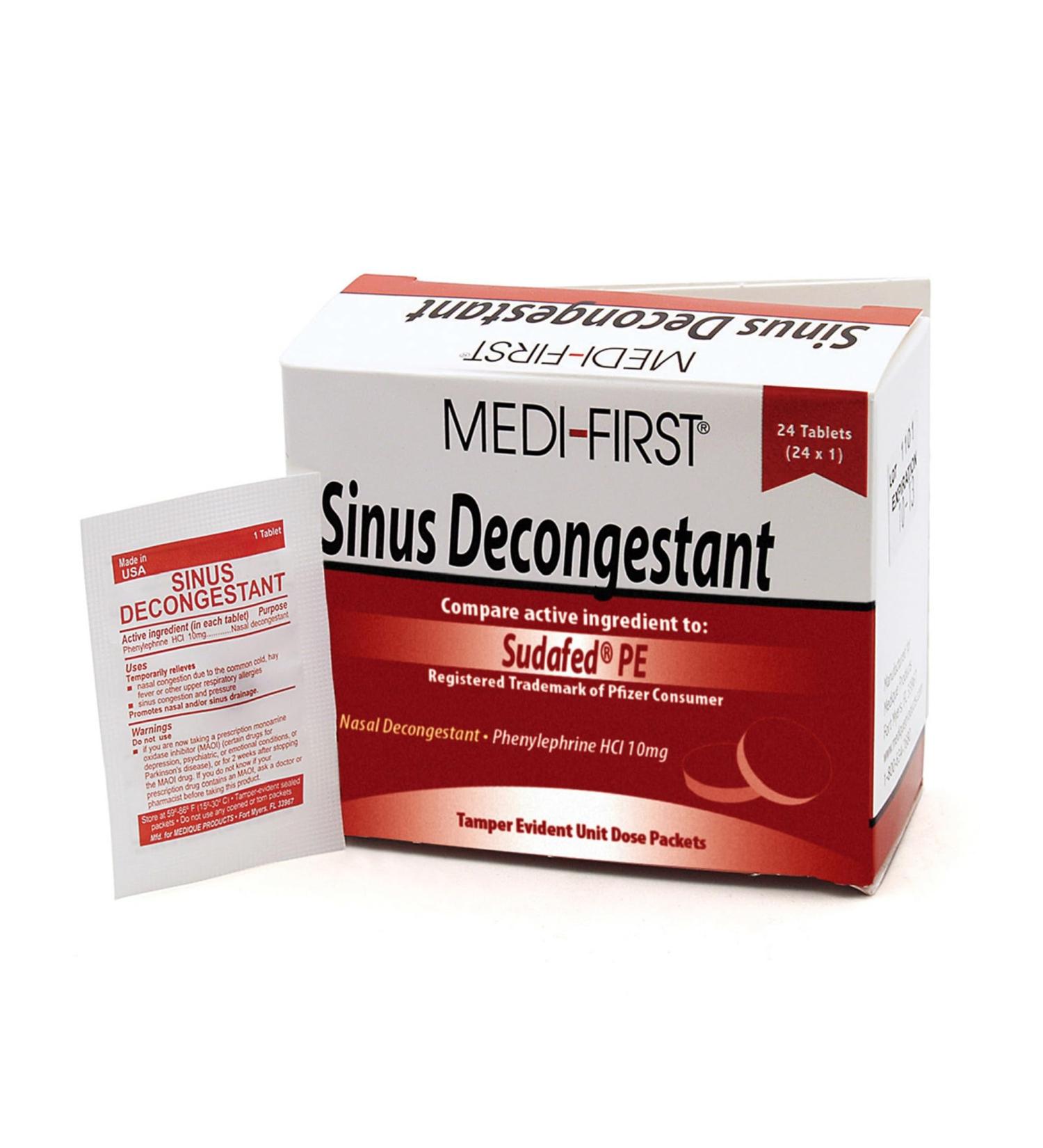 Medique 80964 Sinus Decongestant Tablets - 24 Count - Buy Online on GoSupps.com