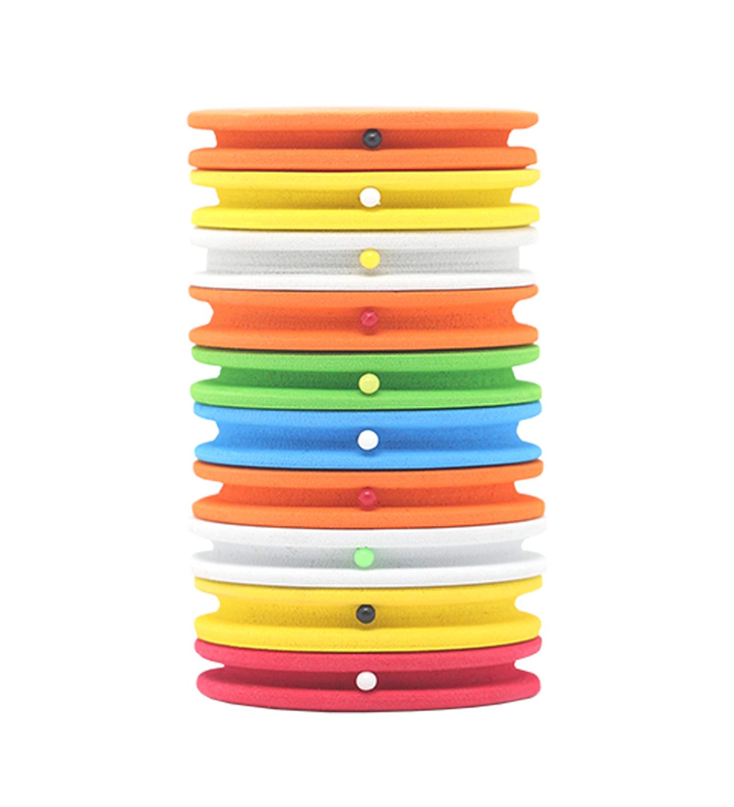 SAMSFX Fishing Line Storage Foam Spools - 10PCS Multicolor Rigging Foams for Fly Fishing Tippet Holder and Leader Rigs - 66mm/2.6in - Buy Online on GoSupps.com