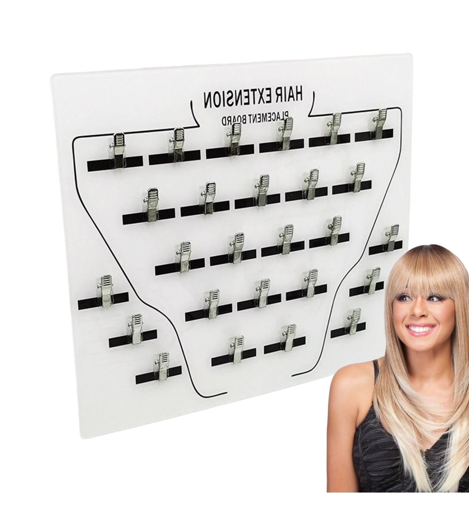 Extension Holder Sturdy Acrylic Hair Styling Board Hair Extension Holder Hair Extension Board Hair Extension Holder Acrylic Board With Clip For Hairpieces Wig Sectioning Display Grafting Plate Ha body white - Buy Online on GoSupps.com