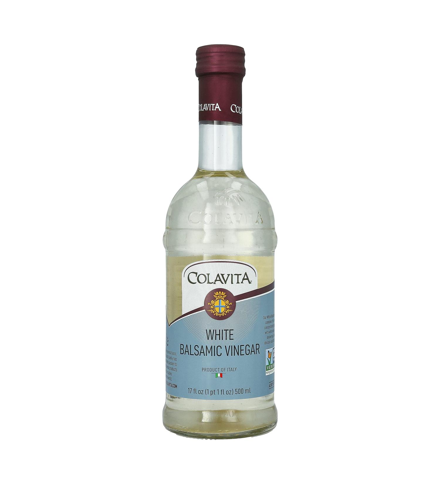 Colavita White Balsamic Vinegar 17 Fl Oz (Pack of 6) - Premium Quality Italian Vinegar - Buy Online on GoSupps.com