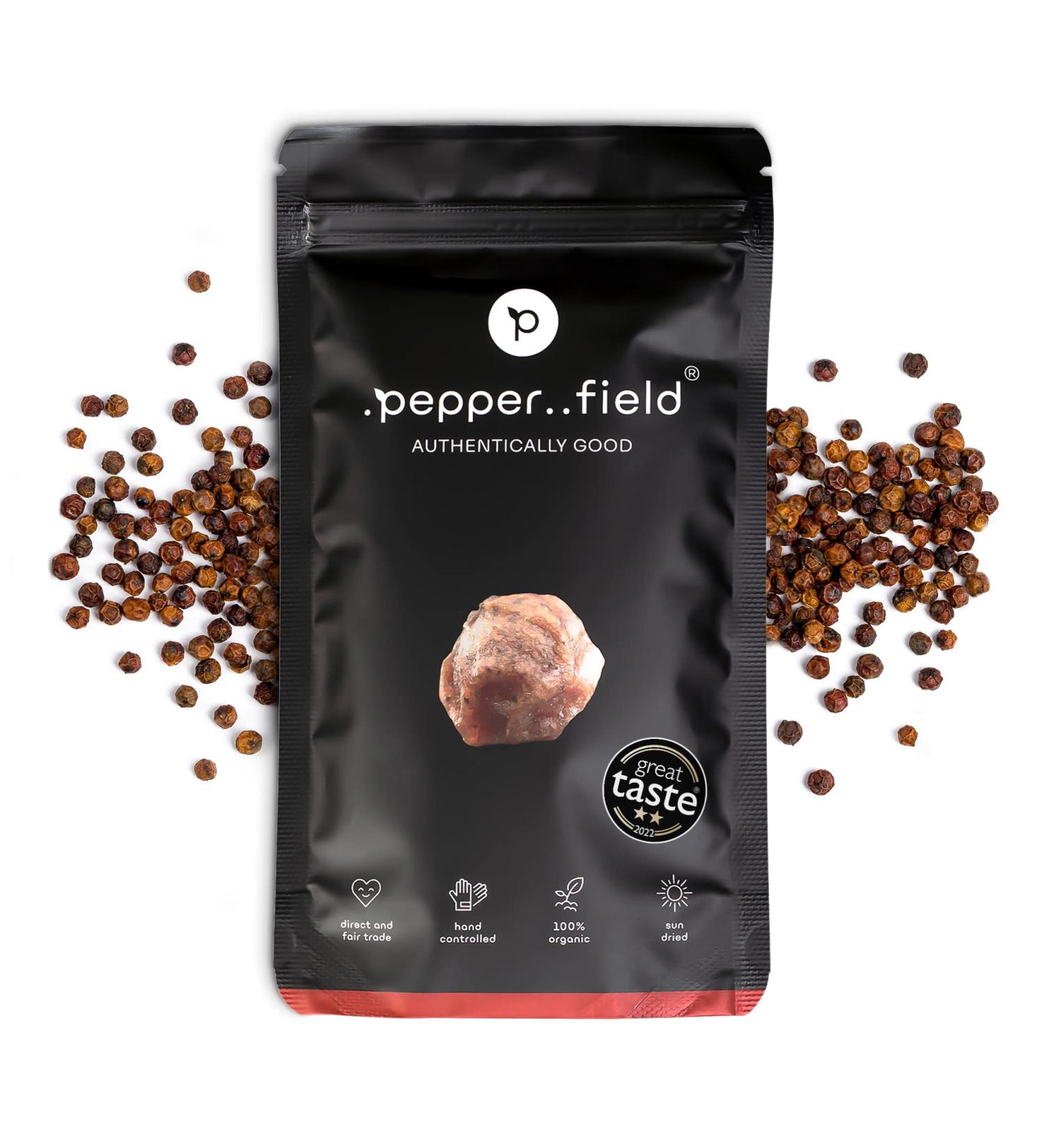 .pepper.field Kampot Red Pepper 250 g Organic Red Pepper Grains Kampot Red Pepper PGI Cambodia PGI Whole Red Pepper Pepper for Mill & Pepper Mill - Buy Online on GoSupps.com