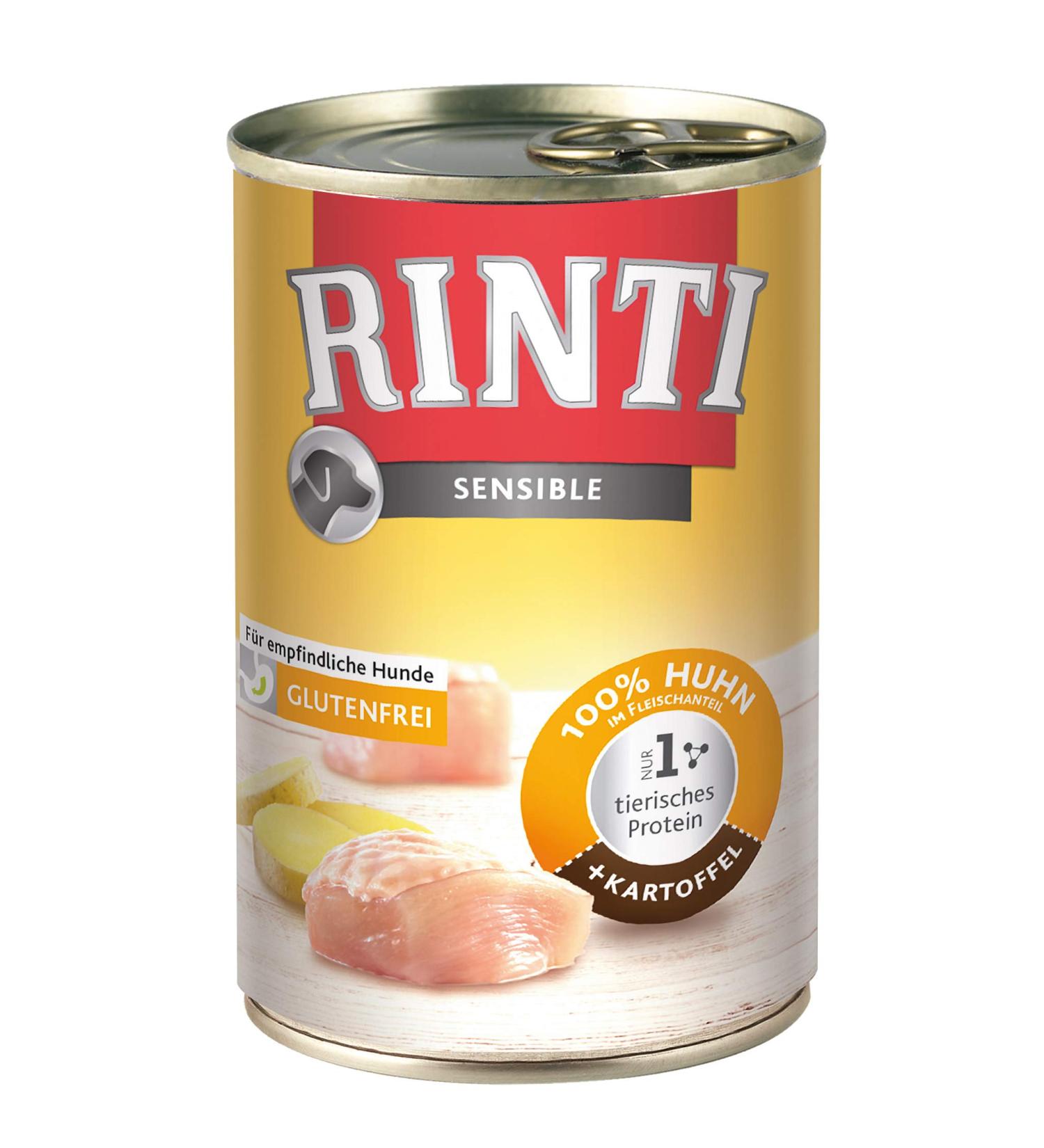 RINTI Sensible Chicken + Potato 12x400g 400g (12 pack) Chicken&Potato 400 g (12 pack)