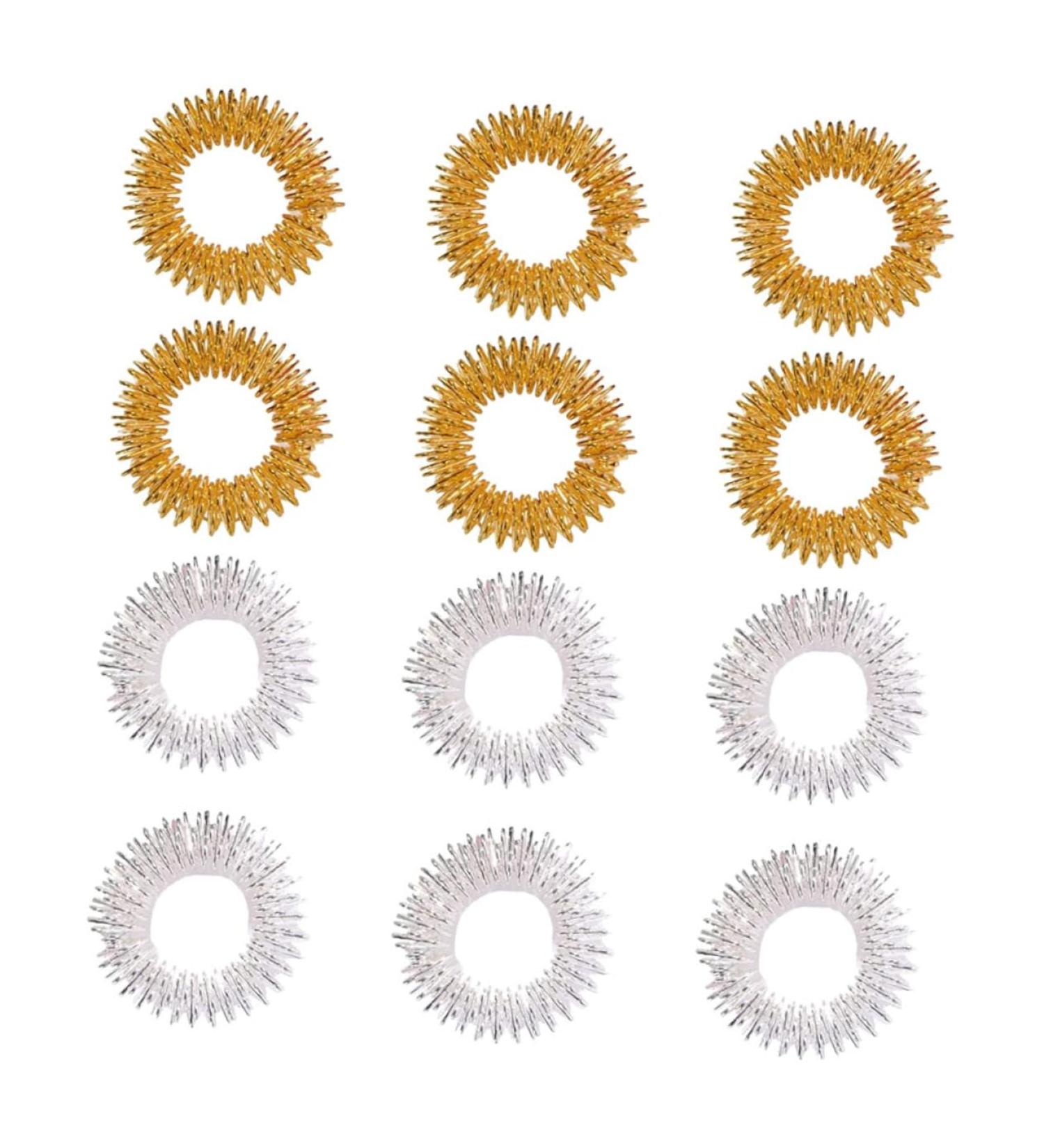 Homsfou 20-Pack Finger Massage Rings | Sensory Acupressure Toys for Children | Mini Health Tool for Relaxation & Stress Relief - Buy Online on GoSupps.com