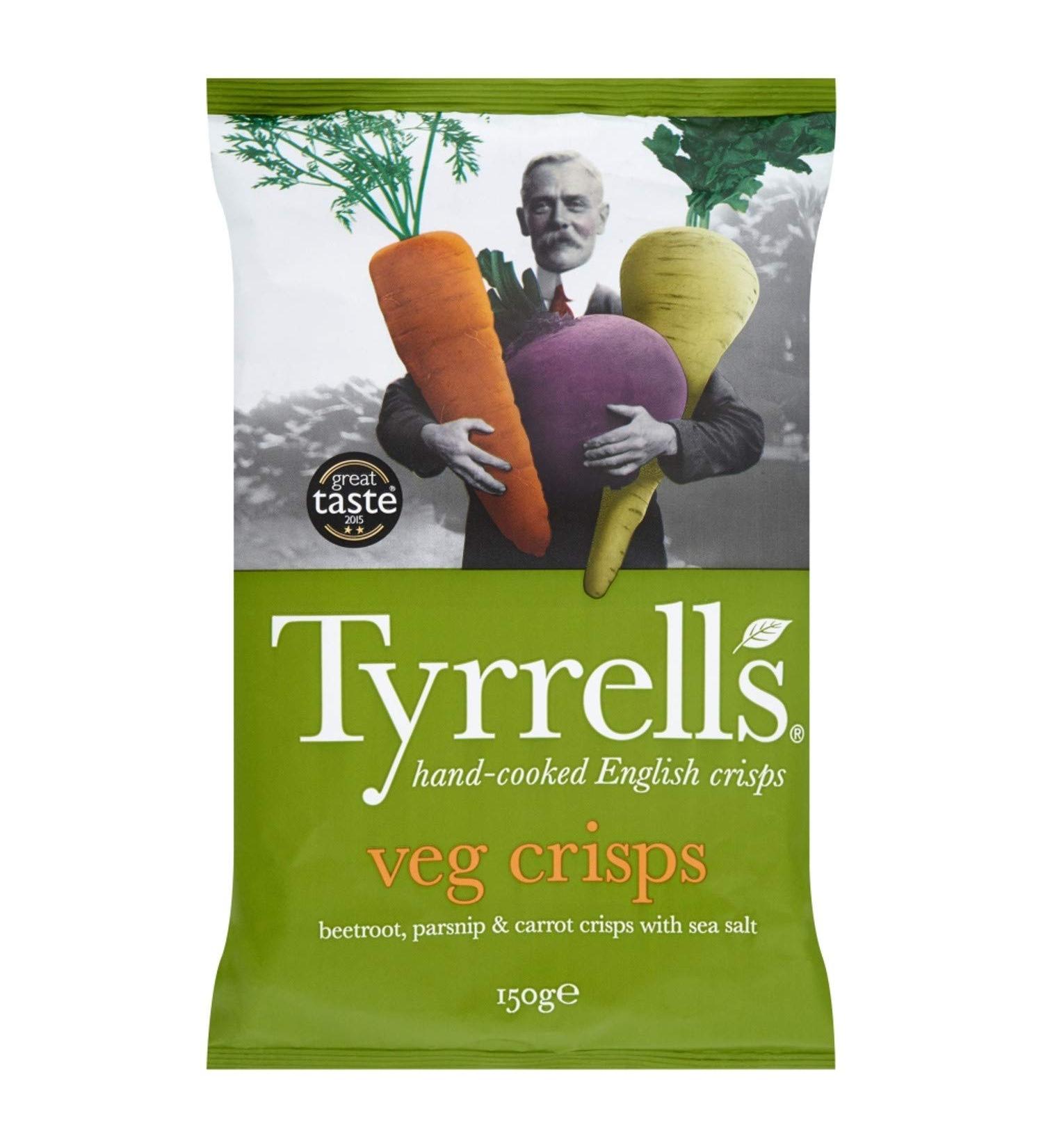 Tyrrells Tyrrell's Veg Crisps Vegetable Chips 150g bag