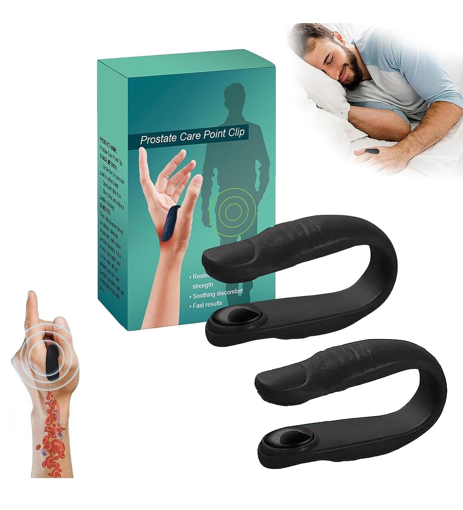 Prostate Care Point Clip - Acupressure Pressure Relief for Anxiety & Tension (2 Pack) | Effortless Prostate Support - Buy Online on GoSupps.com