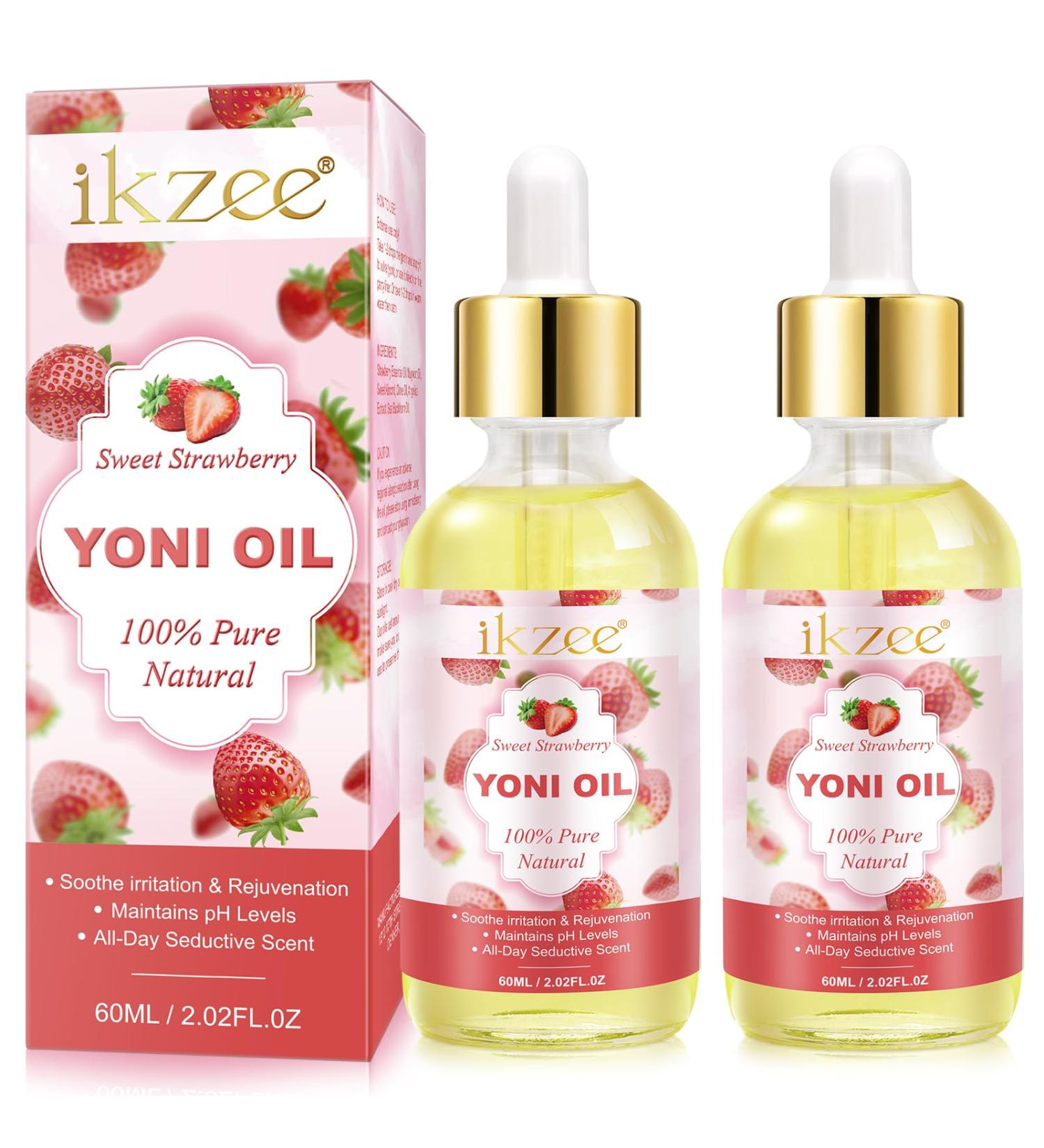 Organic Yoni Oil | 2-Pack Vaginal Moisturizer | Naturally Scented | pH Balance Restorer | Eliminates Odor & Tightens | 4.04oz - Buy Online on GoSupps.com