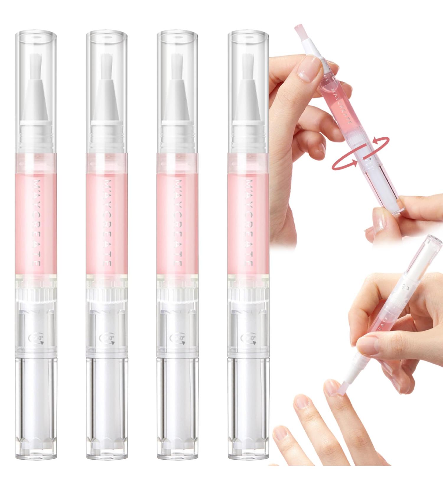 Nail Oil Pen 360 Nail Growth Oil Rose Scented Cuticle Oil for Nails Nail Care Pen for Moisturizing Cuticle Oils - Buy Online on GoSupps.com