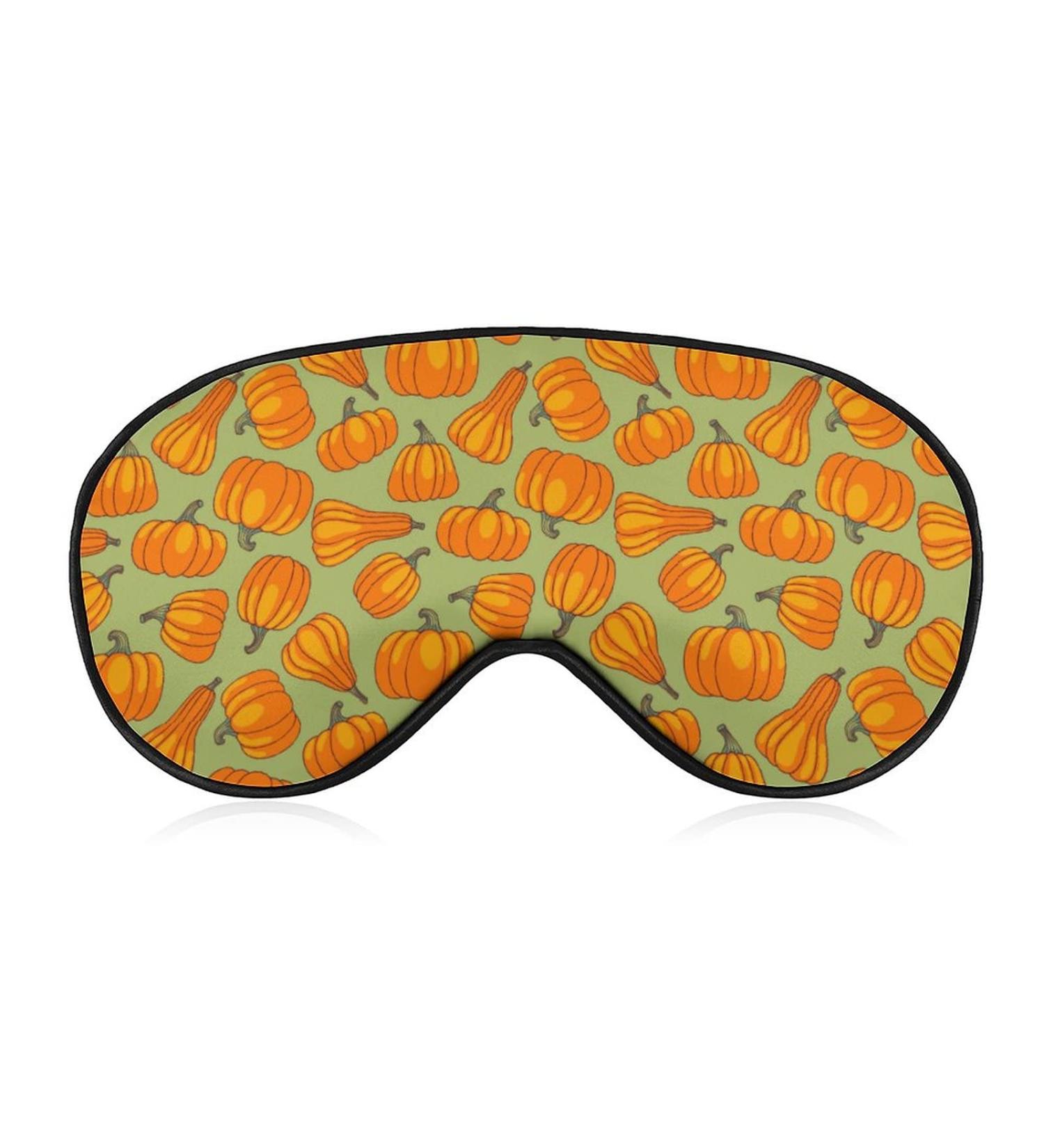 Cartoon Pumpkin Sleep Mask for Women | Adjustable Eye Shades with Elastic Strap - Perfect for Travel & Relaxation - Buy Online on GoSupps.com