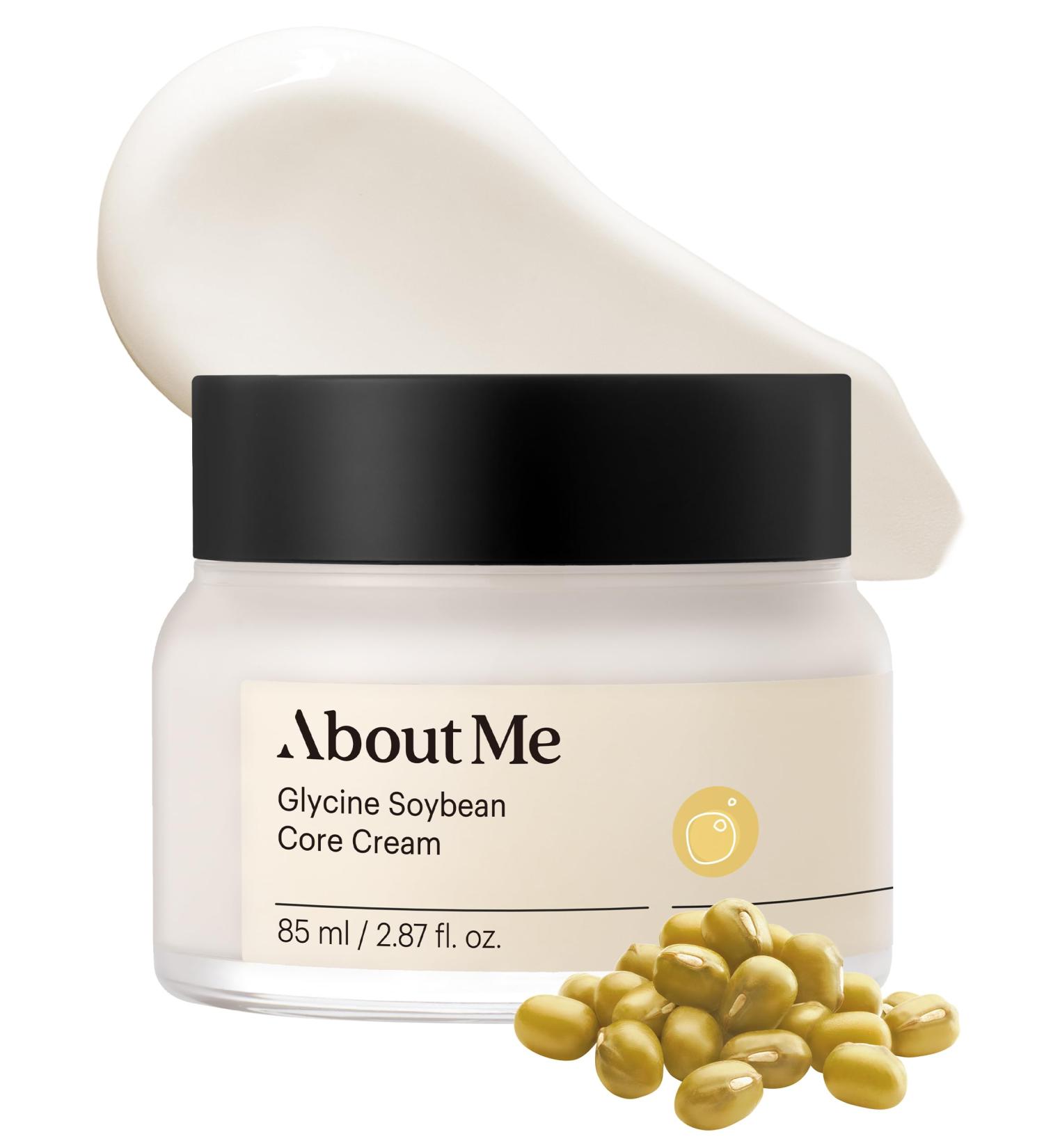 About Me Glycine Soybean Core Cream Korean Concentrated Soy Protein Face Moisturizer for All Skin Types Daily Firming Care with 13 Peptides & Niacinamide Korean Skin Care 2.87oz 85ml - Buy Online on GoSupps.com