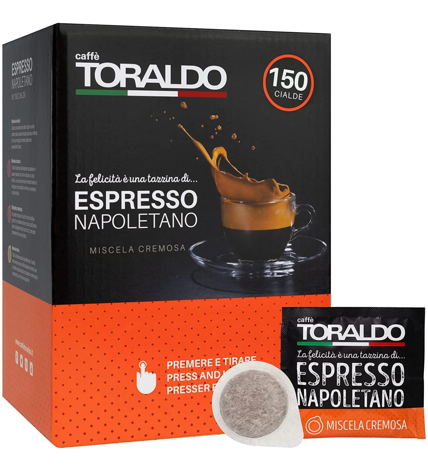  caff toraldo Caff TORALDO 300 ESE 44 pods Neapolitan espresso cream blend - Buy Online on GoSupps.com