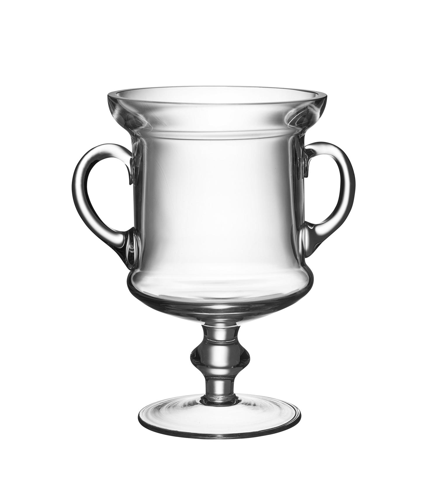 Barski - European Quality Glass - Trophy Cup with Handles - 8" Height - Made in Europe
