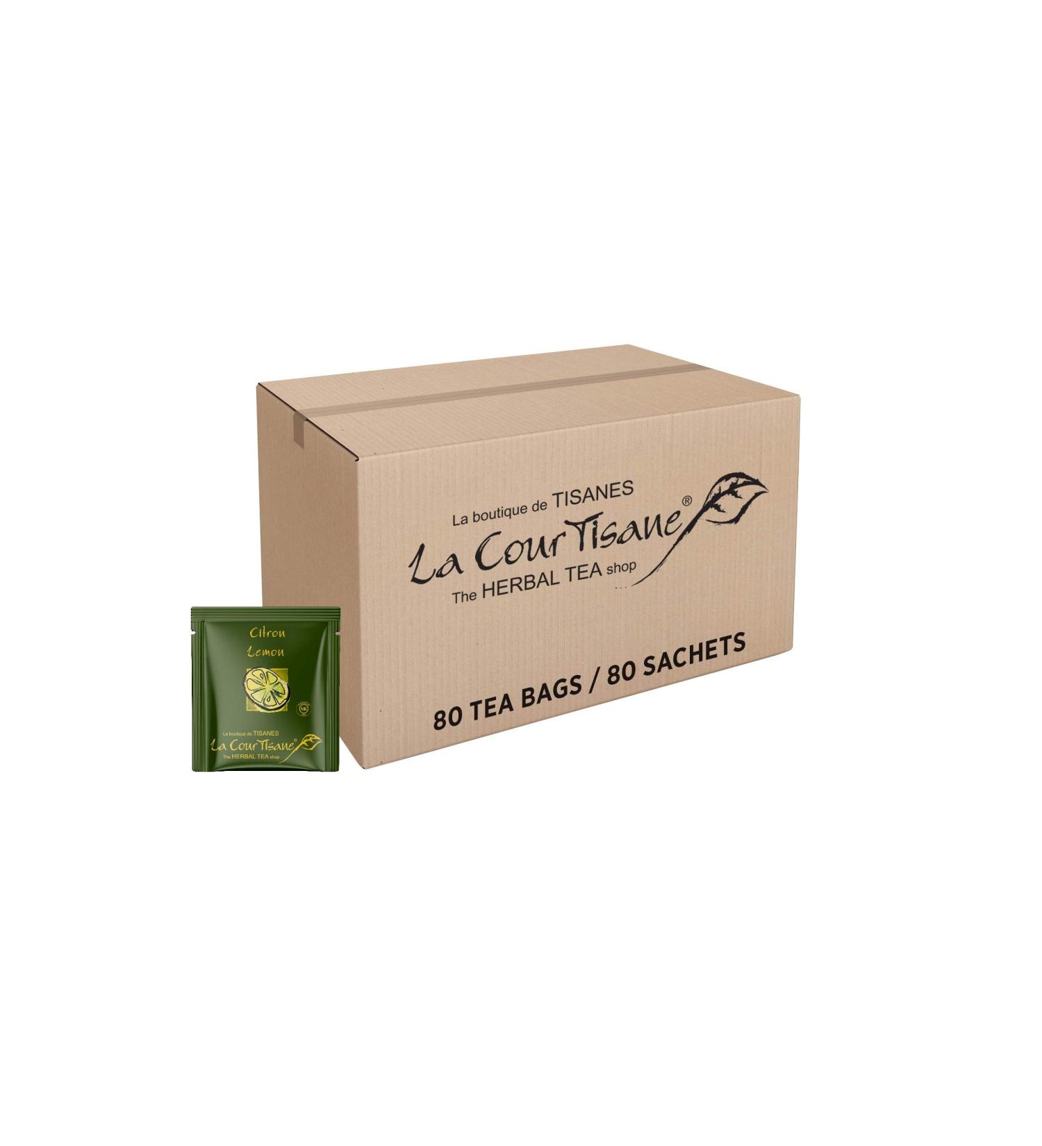 La Courtisane Herbal Tea Lemon Kosher Gluten-Free 80 Count 340g Lemon 80 Count (Pack of 1) - Buy Online on GoSupps.com
