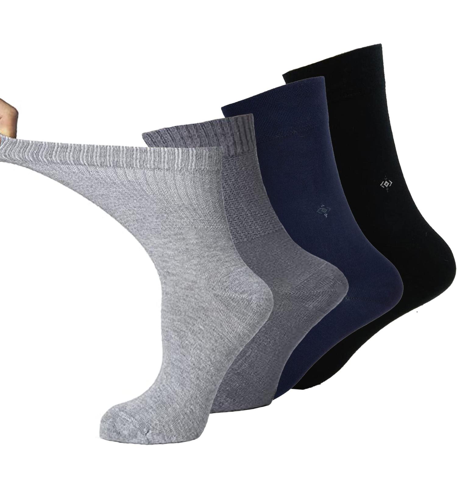 Diabetic Bamboo Socks for Men & Women | Soft & Comfortable | Made in Turkey | Improve Circulation for Diabetes, Varicose Veins & Maternity | 4 Pairs - Buy Online on GoSupps.com