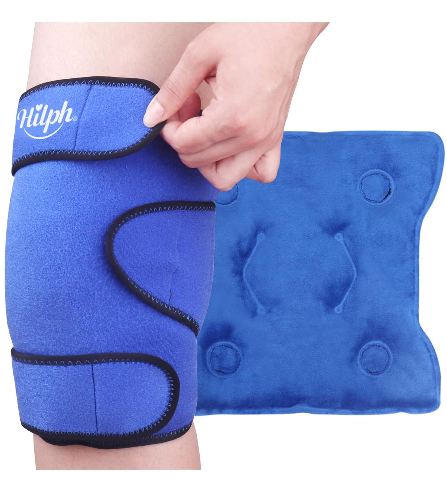 Hilph Cooling Cuff for Knee Pain Relief | Cold & Warm Compress for Arthritis Swelling & Recovery | Large Cooling Pack for Knee Replacement & Bruises - International Shipping Available - Buy Online on GoSupps.com