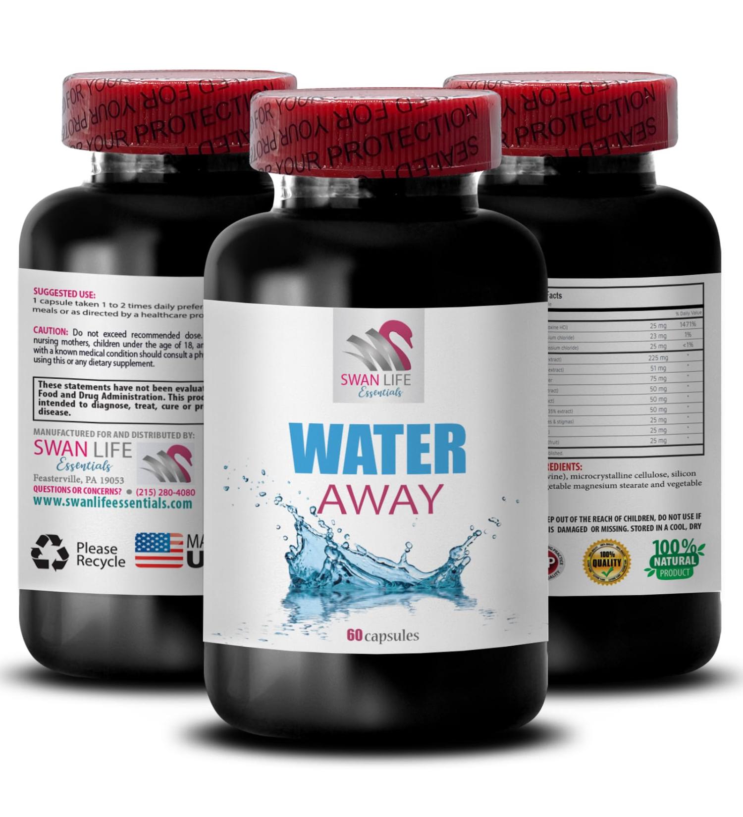 Organic Dandelion Root Extract - Water Away Tea & Capsules | 60 Caps - Boost Wellness Naturally - Buy Online on GoSupps.com