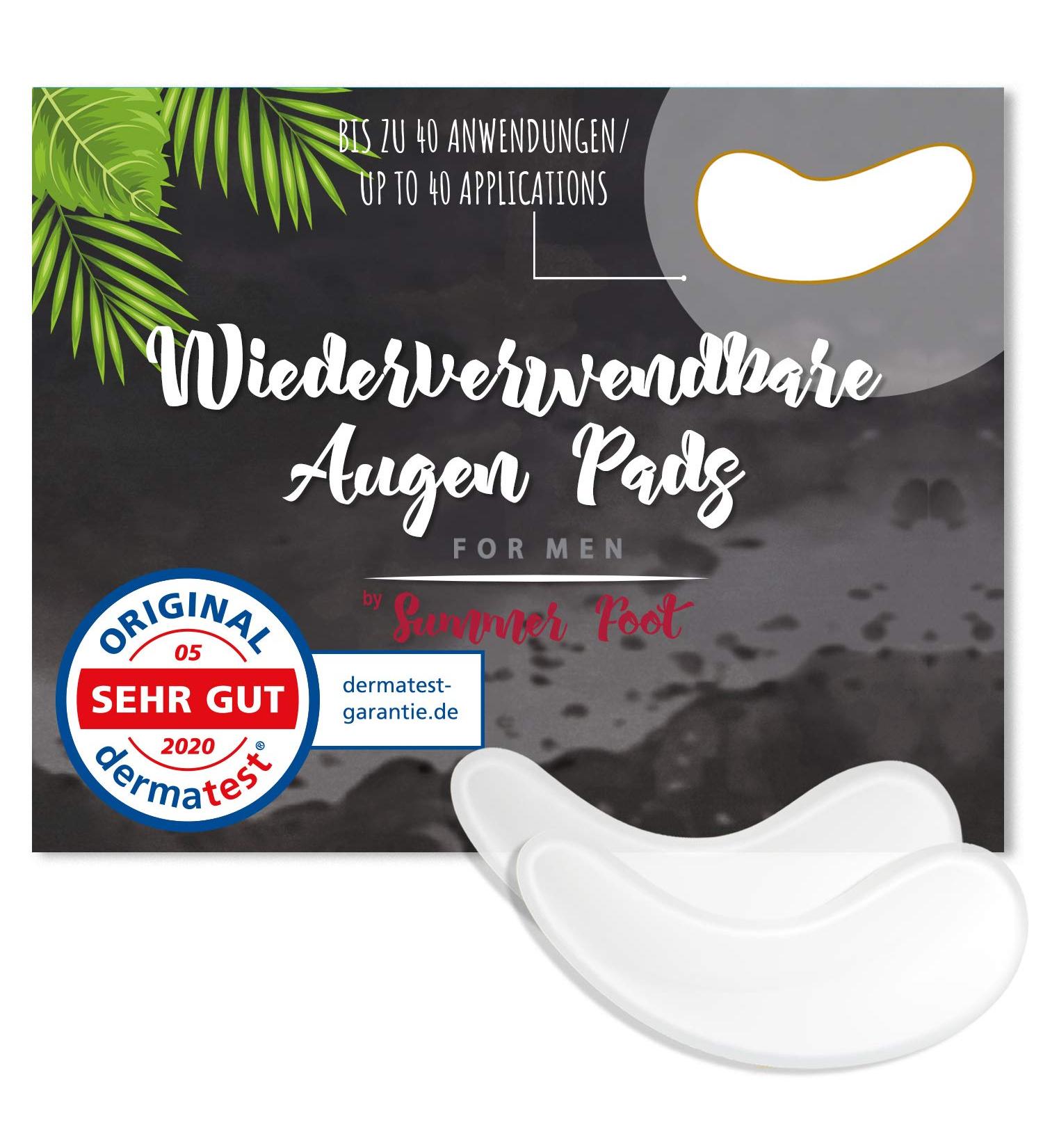 Reusable Eye Pads for Men | Anti-Aging Silicone Eye Care | Dermatologically Tested Anti-Wrinkle & Tear Bag Treatment - Buy Online on GoSupps.com