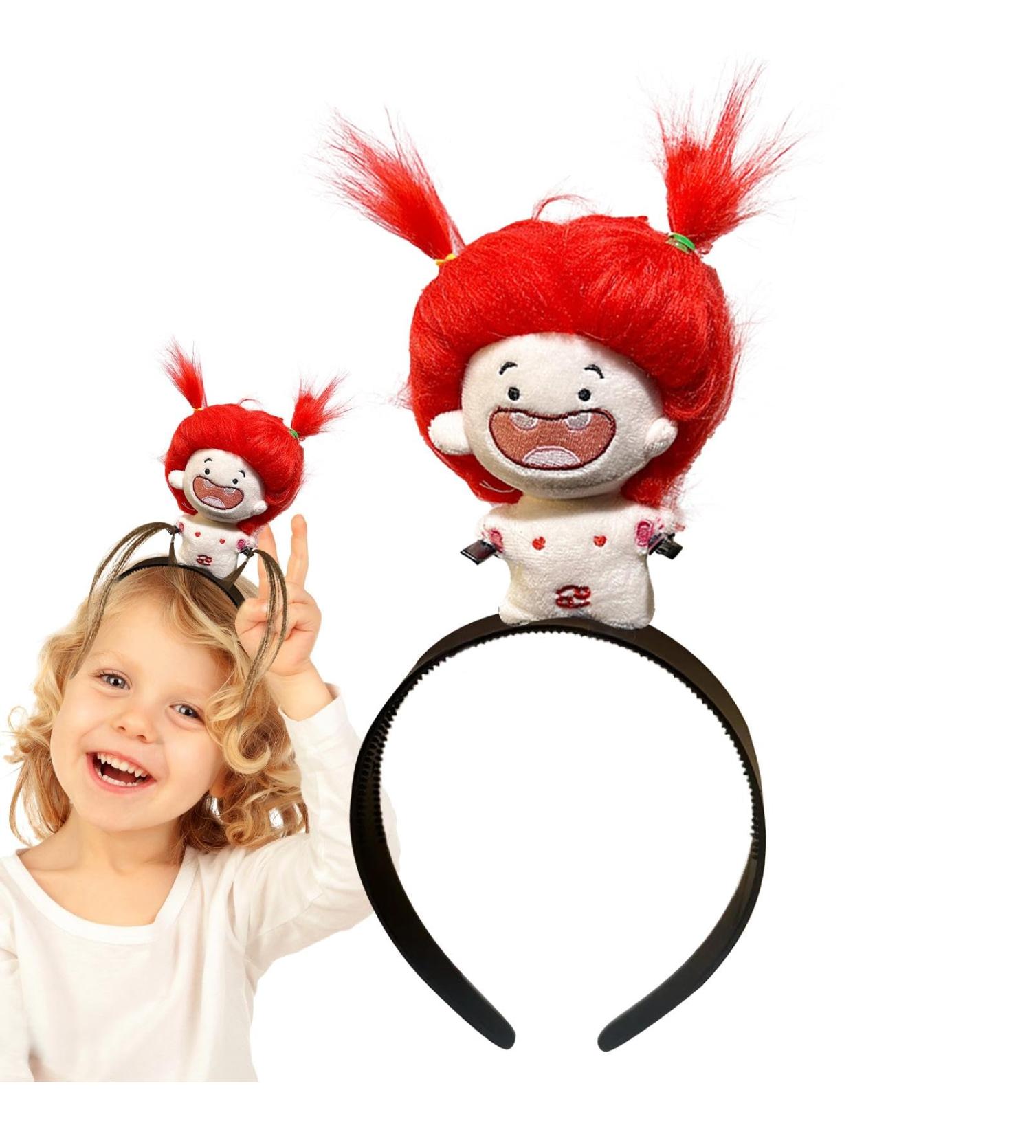 Doll Hair Hoop | Cartoon Plush Hairband Doll Headband | Plush Doll Headdress Hair Ornament for Girls Kids Children Cancer - Buy Online on GoSupps.com