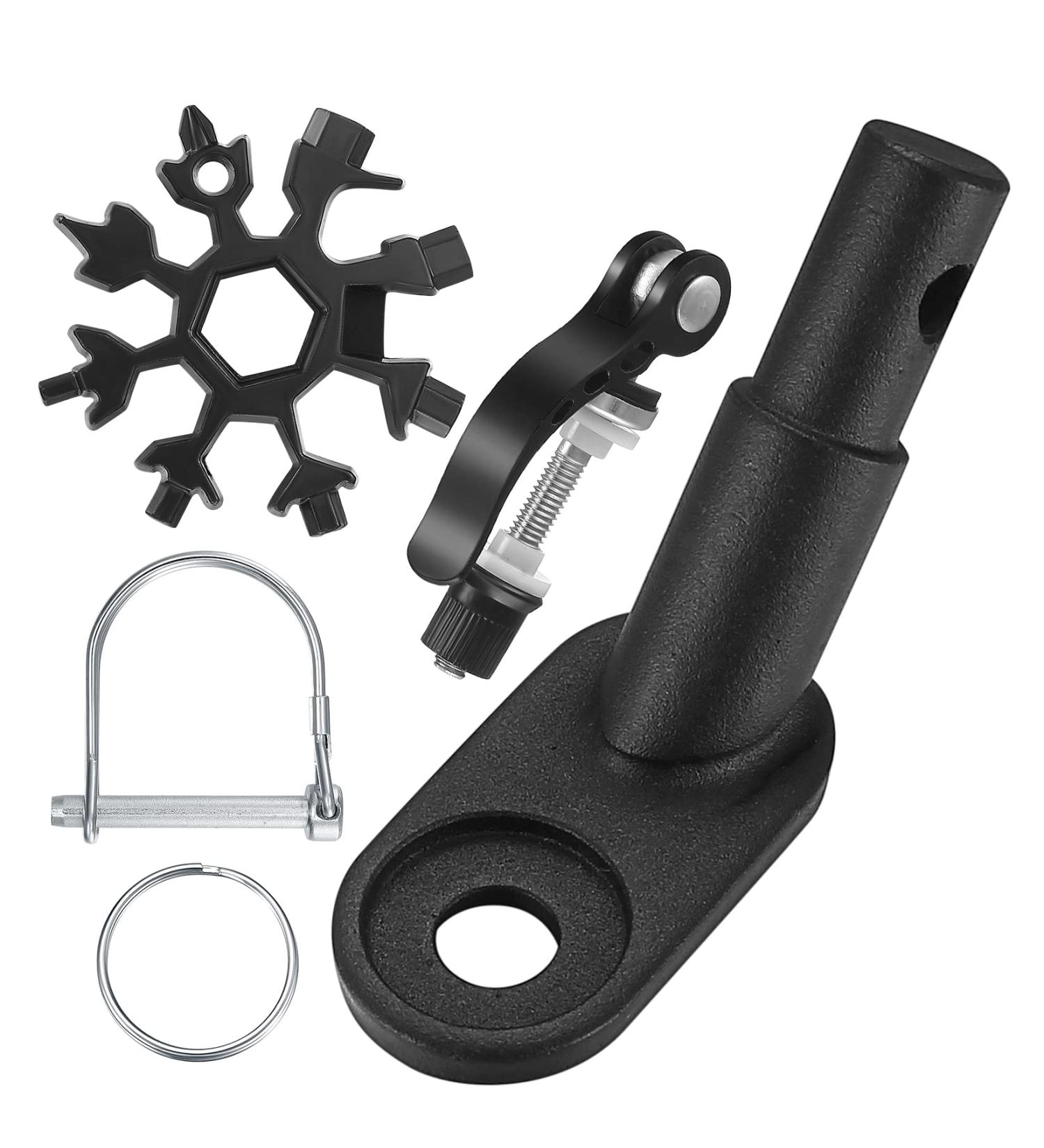 Bicycle Trailer Coupling - Universal Compatibility Safety Pen & Multifunctional Key in Black | Shop Internationally - Buy Online on GoSupps.com