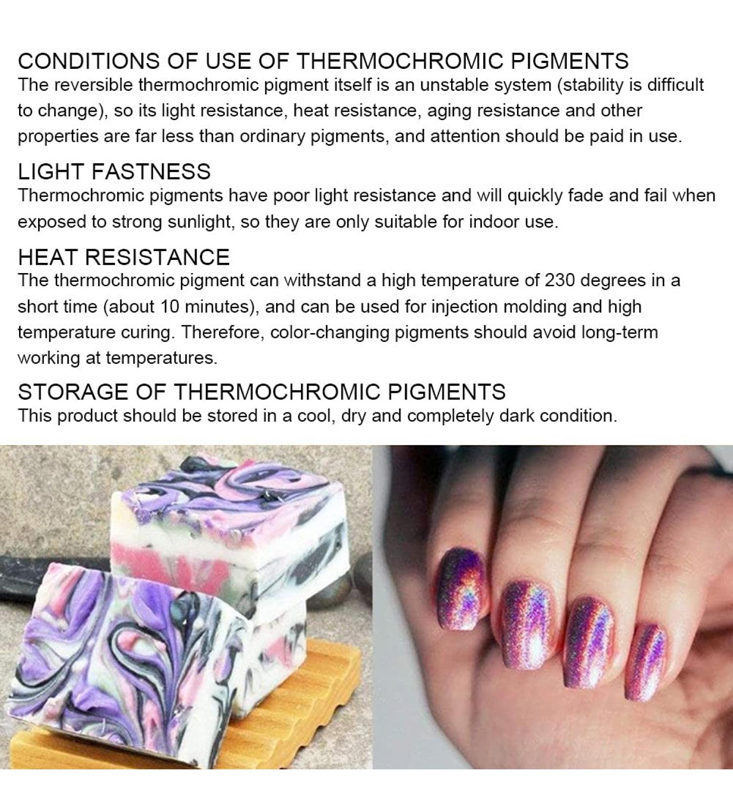 Buy Harmless Thermochromic Powder for Beauty Salons - Non-Radioactive Color Changing Temperature Powder - 3g International Shipping - Buy Online on GoSupps.com