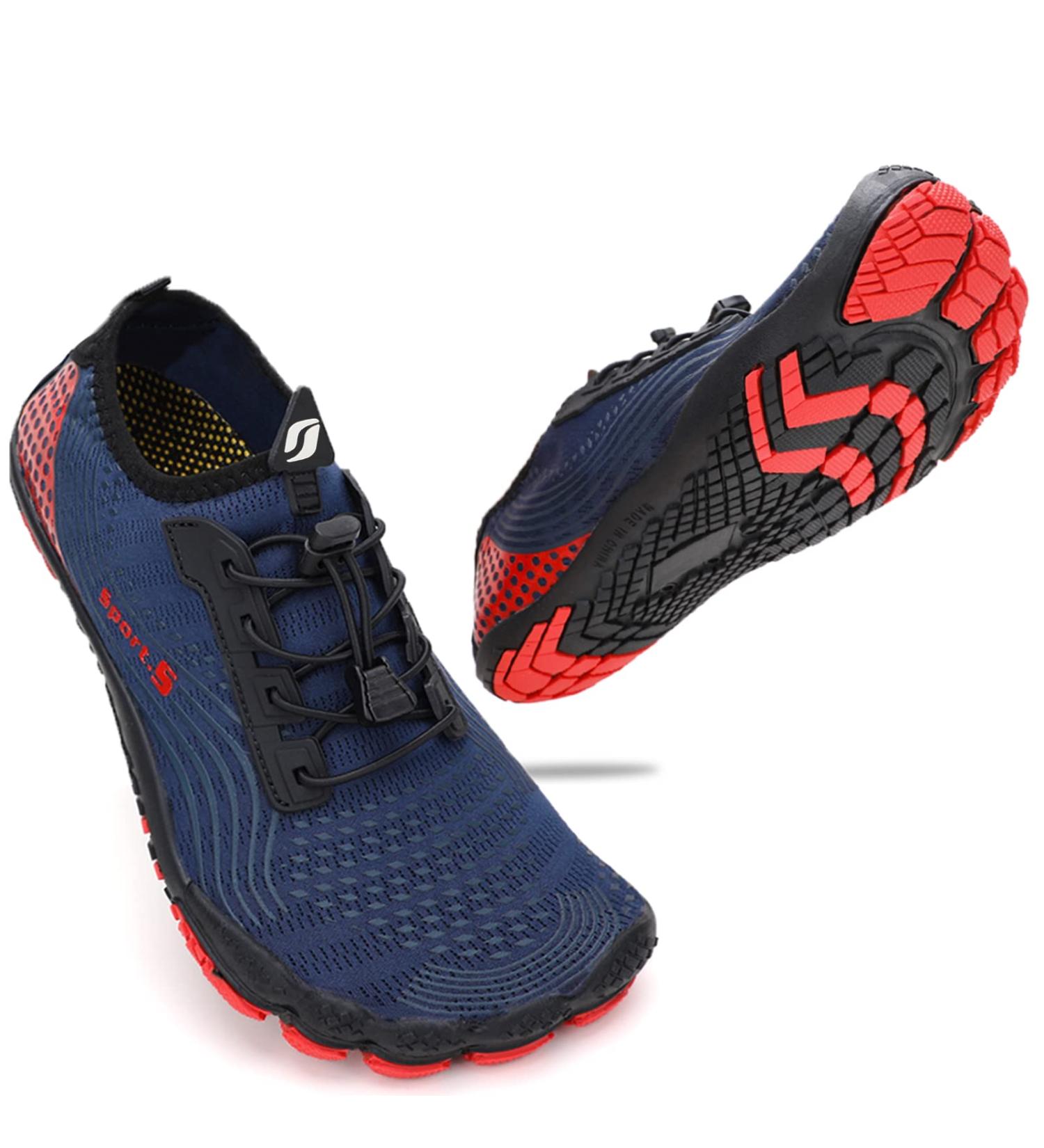 ZHR Marina Red Water Shoes for Men & Women - Aqua Barefoot Beach & Swimming Shoes (EU Size 44) - Buy Online on GoSupps.com