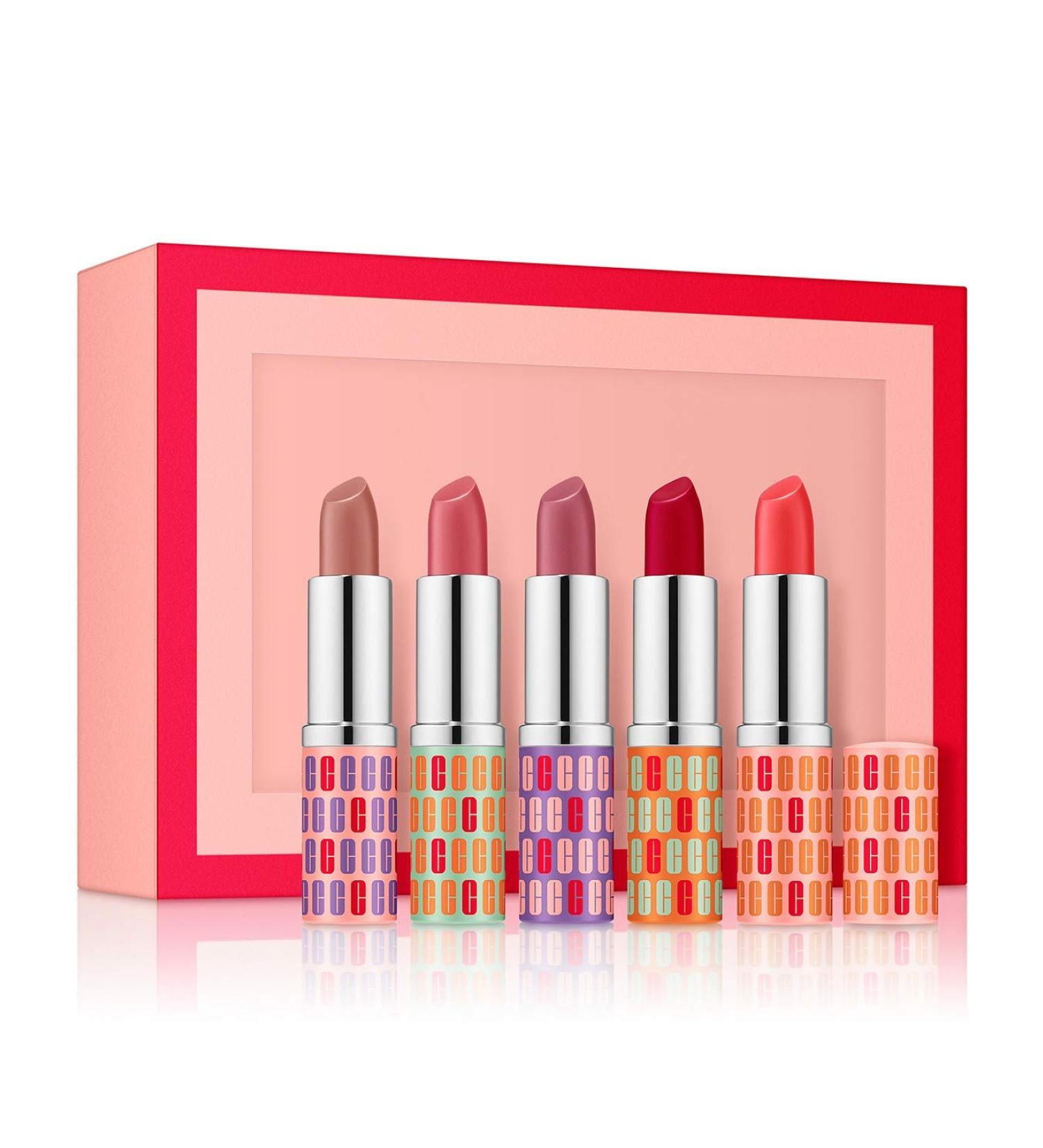 Clinique 5-Piece Kisses Lipstick Gift Set - Long-Lasting Shades for Beautiful Lips - Buy Online on GoSupps.com