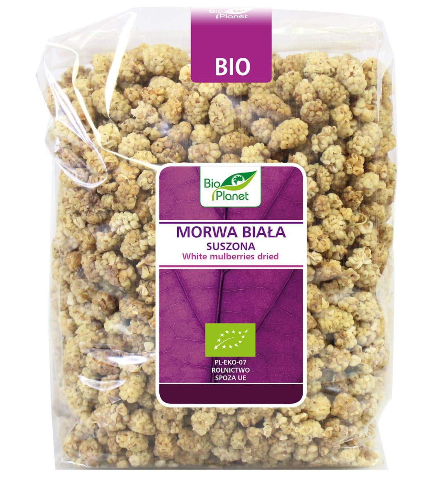 BIO PLANET Organic dried white mulberry 1 kg - BIO PLANET