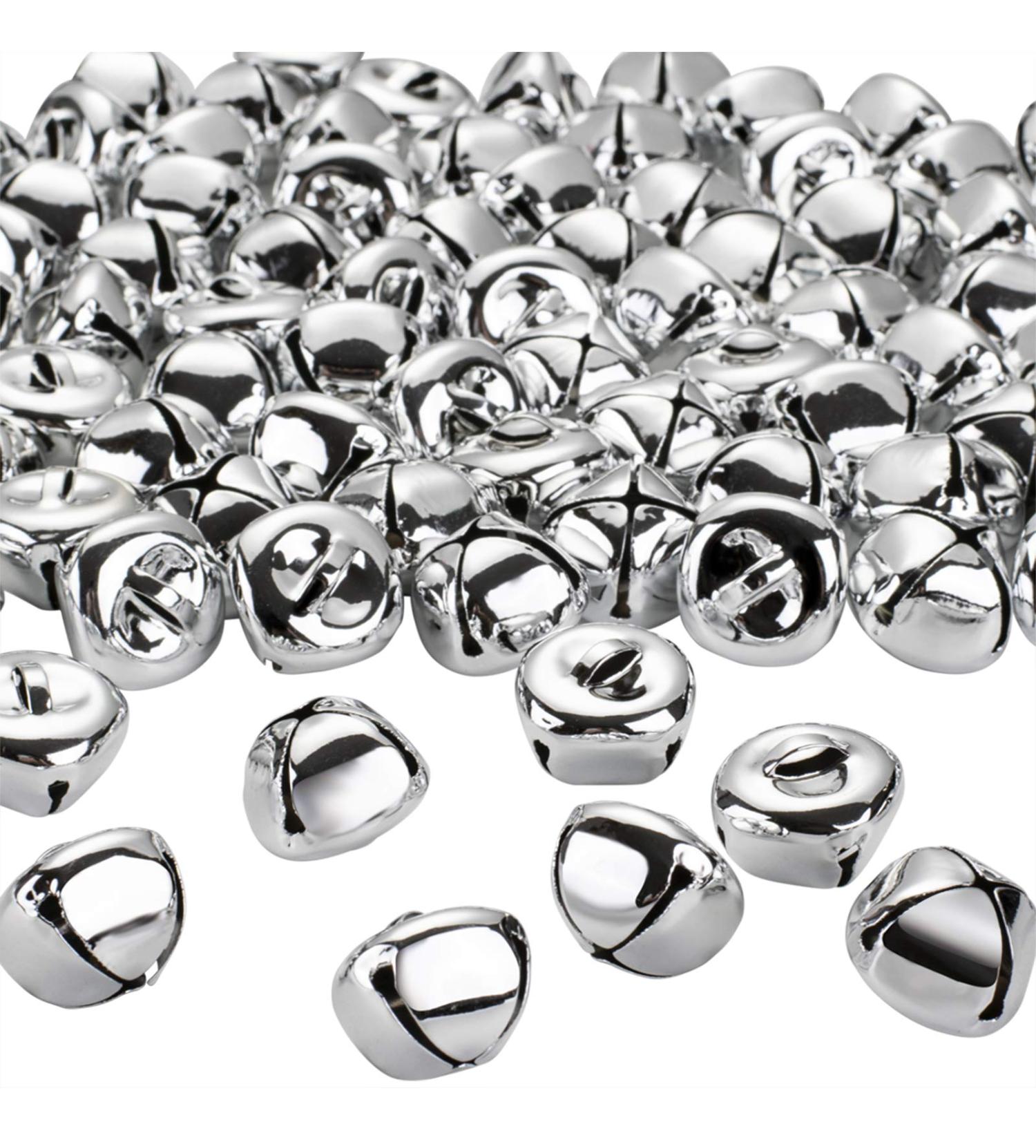 100PCS 1 Inch Silver Jingle Bells - Christmas Craft Decorations for Party, Wedding & DIY Projects - Buy Online on GoSupps.com