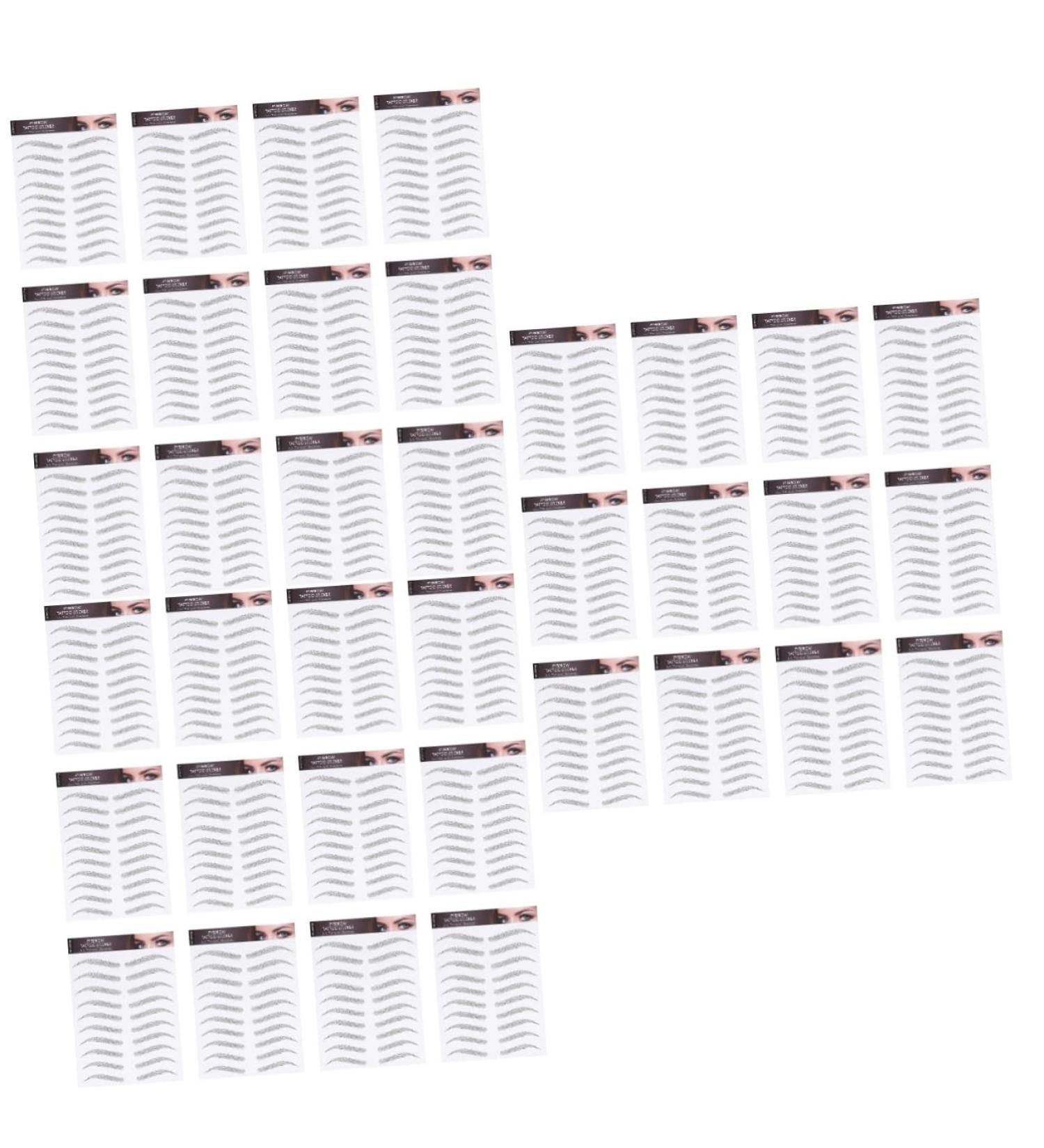 Healeved 36 Sheets eyebrow shaping sticker Brow Transfer stickers light brown eyebrow transfers 21x15cmx3pcs Black 1x3pcs - Buy Online on GoSupps.com