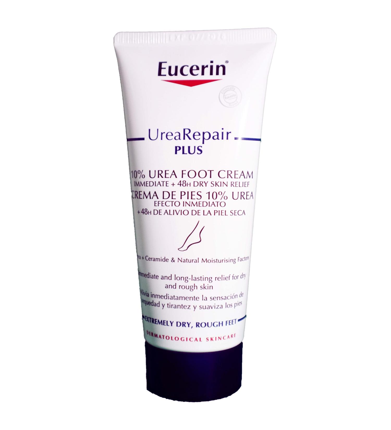 Eucerin Foot Repair Cream 10% Urea - 2 x 100ml | Best Foot Care for Dry Skin - International Shipping Available - Buy Online on GoSupps.com