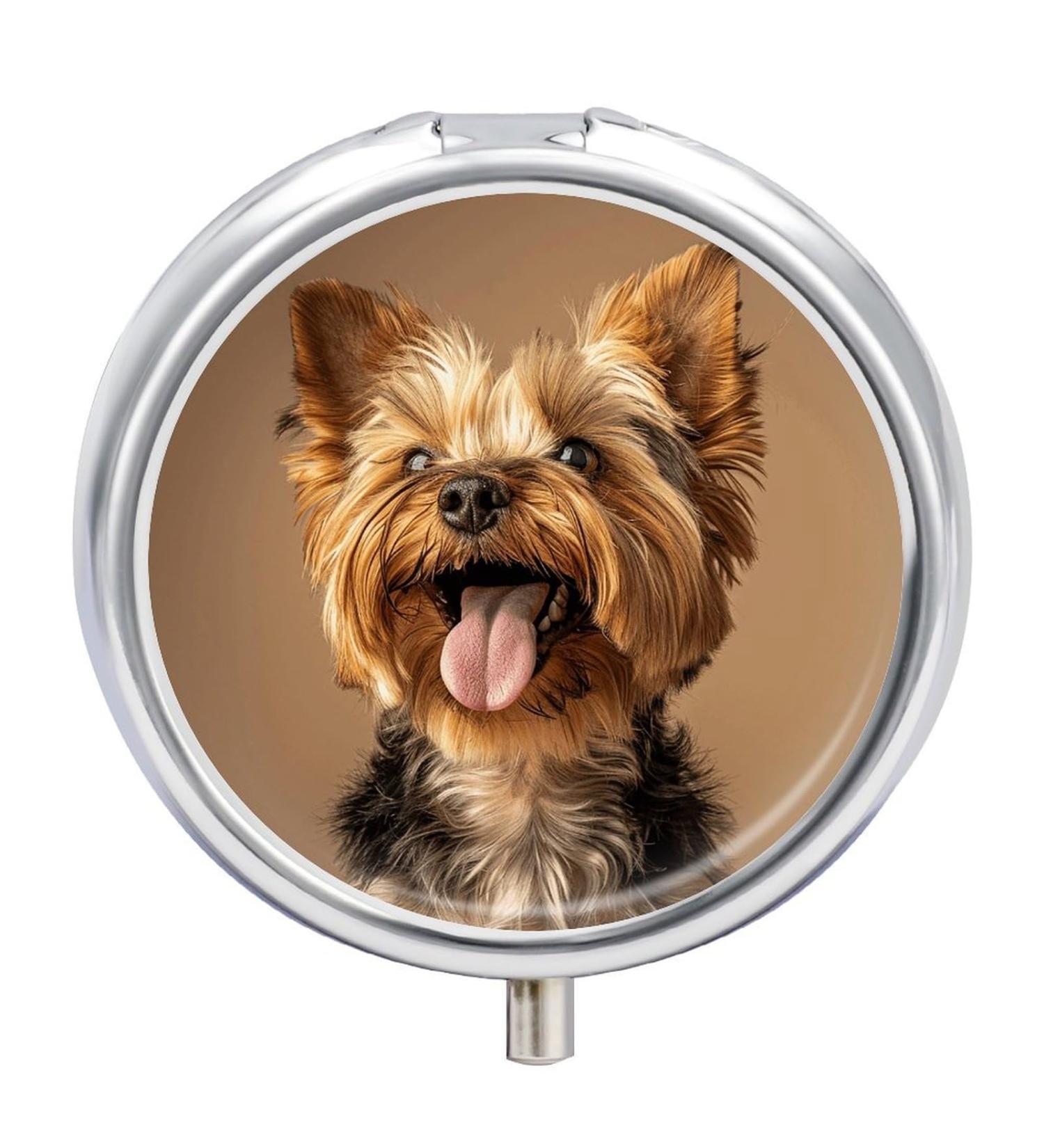 Travel Pill Box with 3 Compartments | Portable Medicine Organizer with Fun Tongue Print | Ideal for Purse & Pocket - Buy Online on GoSupps.com