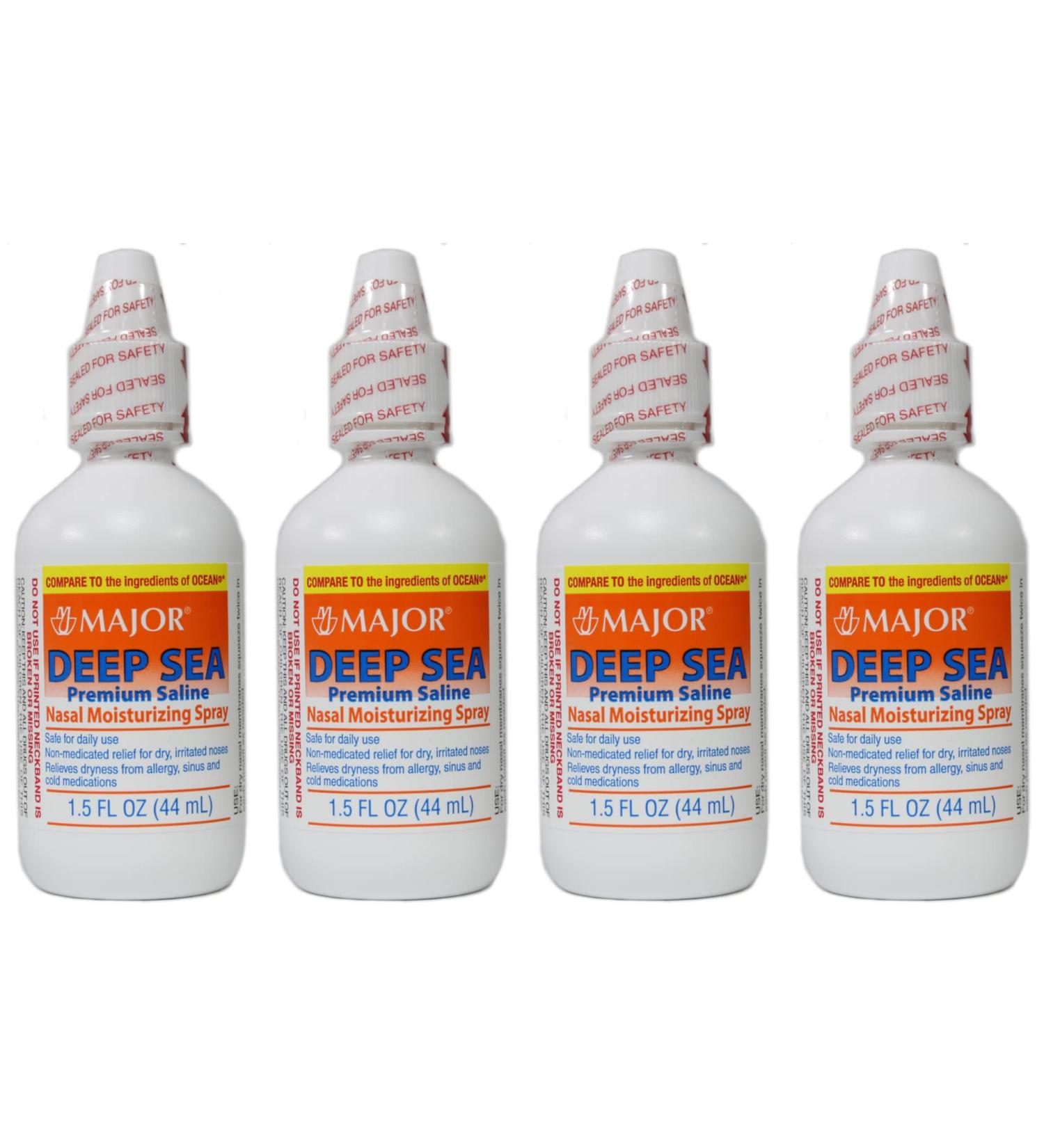 MAJOR Deep Sea Saline Nasal Spray 1.5 oz - Pack of 4 - Buy Online on GoSupps.com
