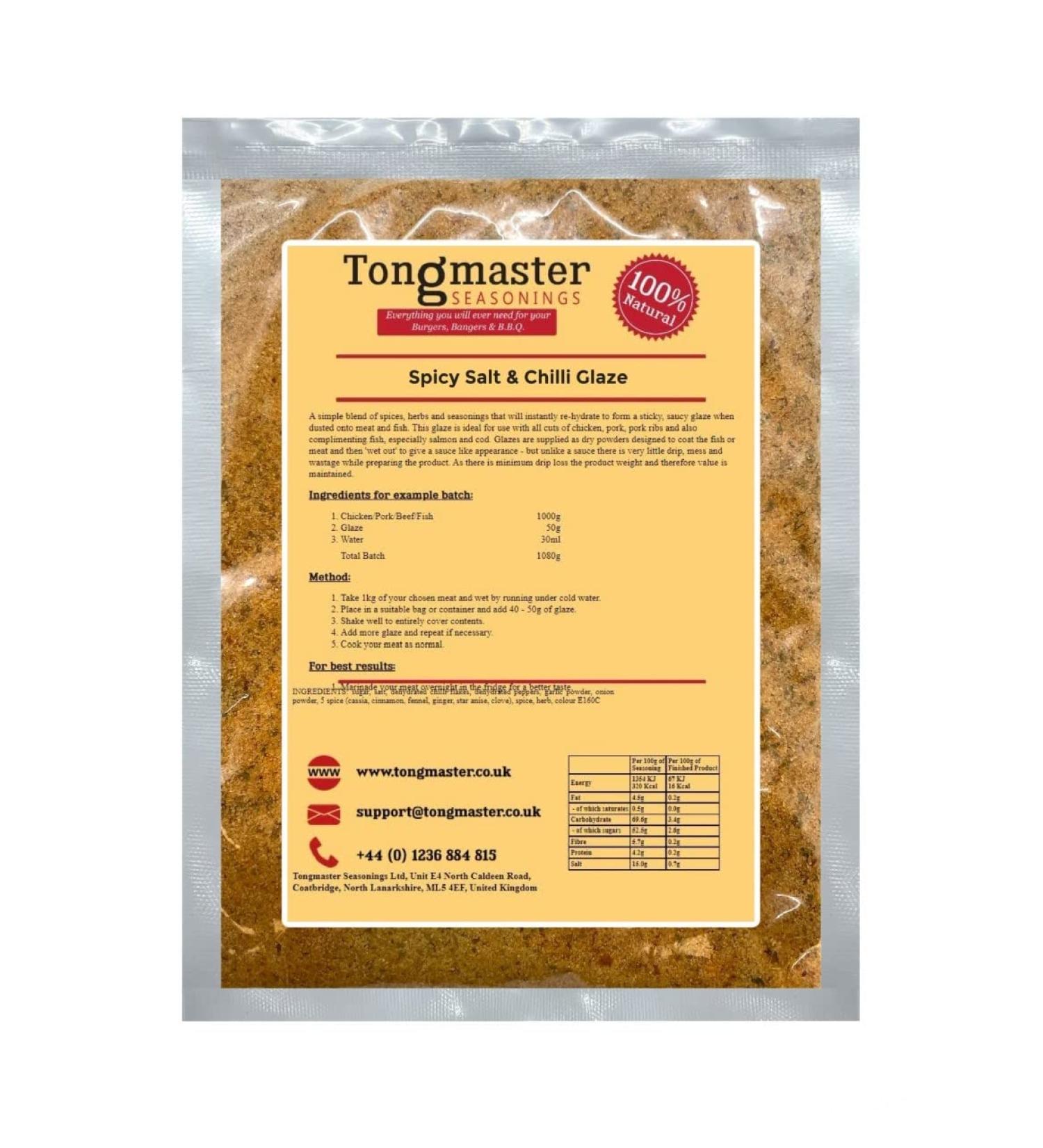 Spicy Salt and Chilli - 5 Minute Marinade - Meat Rub - Glaze 400g