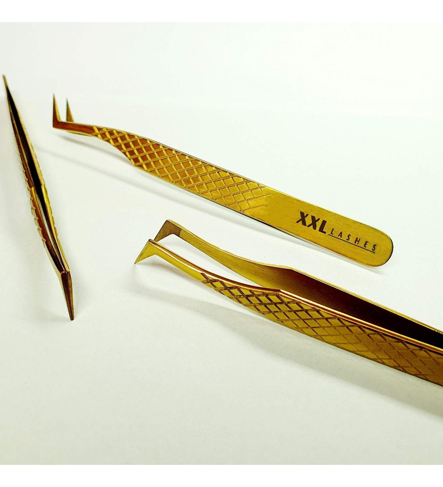 Premium Diamond Tip Precision Tweezers for Eyelash Extensions & 5D Volume Technique - International Shipping - Buy Online on GoSupps.com