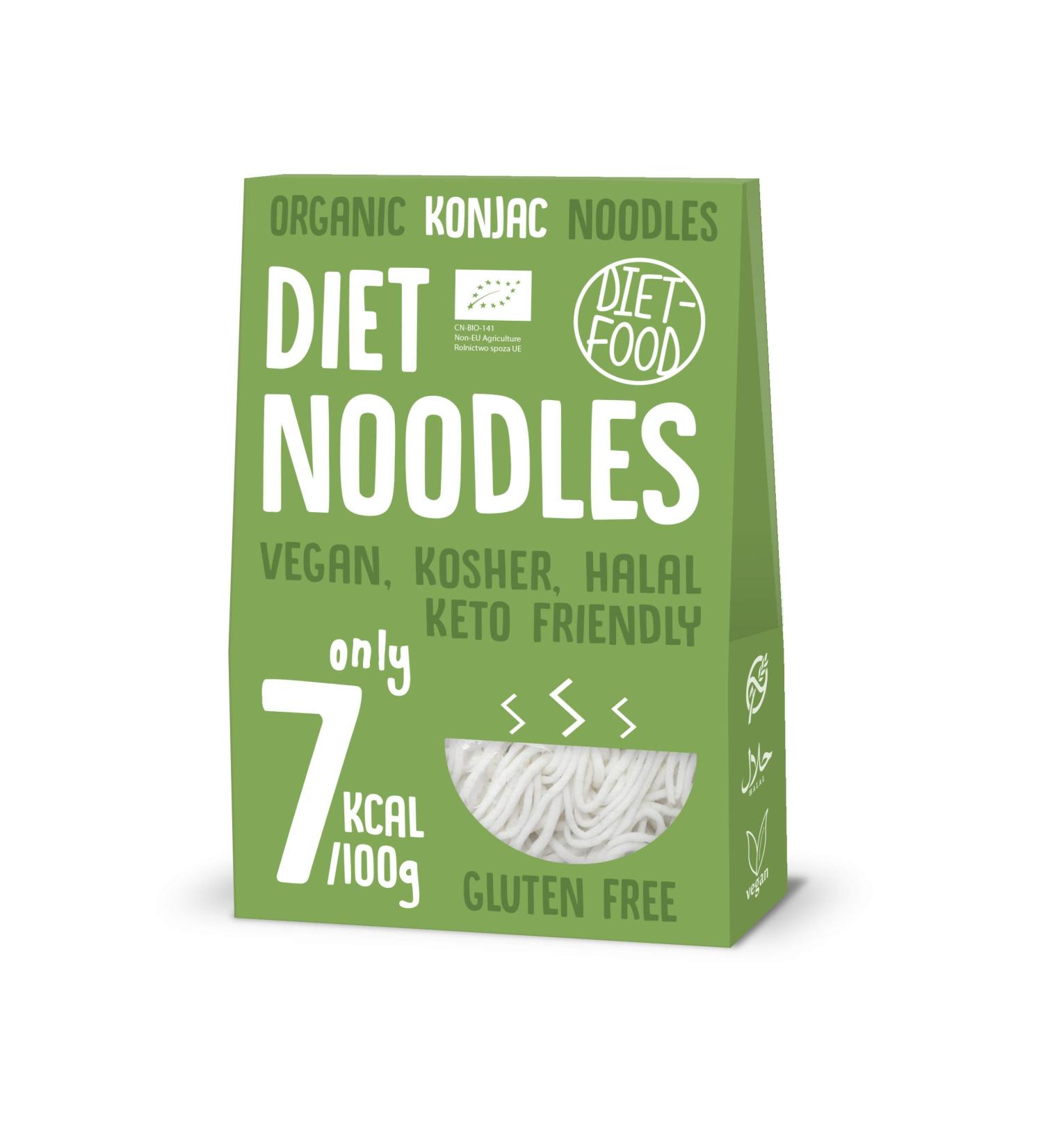 Buy Bio Shirataki Noodles 300g - Low Carb Vegan Gluten-Free Diet Food | Healthy Low-Calorie Konjac Noodles - Buy Online on GoSupps.com