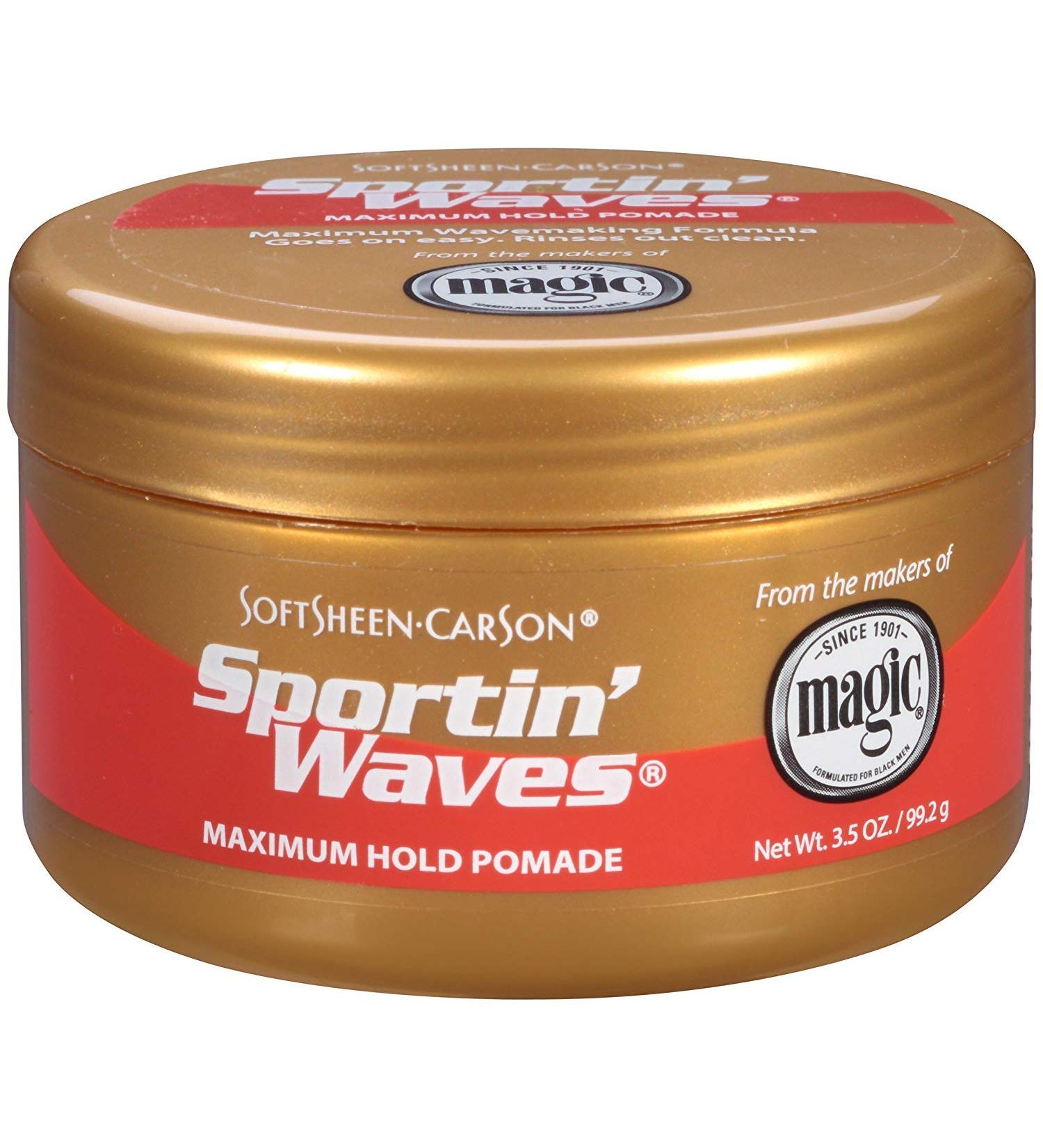 Soft Sheen Sportin Waves Max. Hold Pomade 3.5oz (2 Pack)