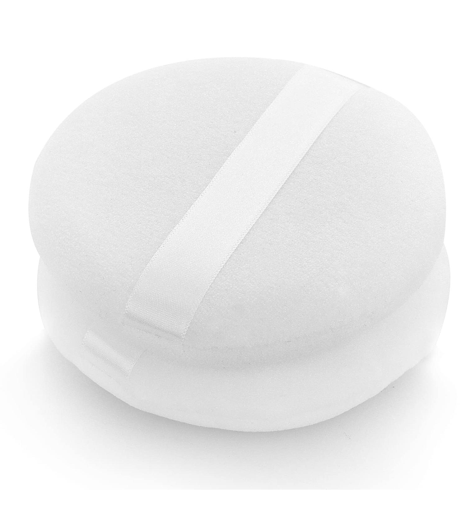 Sibba 4 Inch Round Velour Powder Puff - Soft, Washable & Reusable Makeup Tool - Buy Online on GoSupps.com