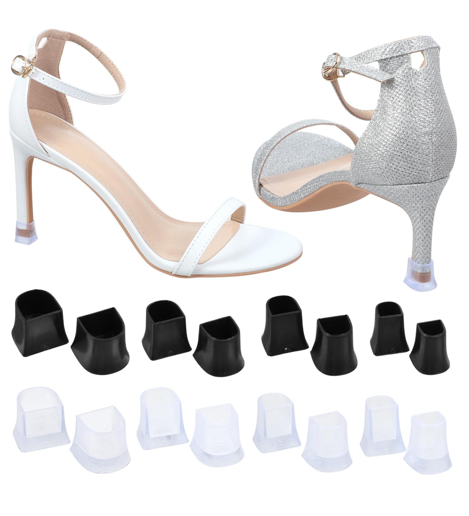 8 Pairs High Heel Protectors - Non-Slip Stiletto Heel Caps & Covers for Noise Reduction | Perfect for Weddings & Outdoor Events - Buy Online on GoSupps.com