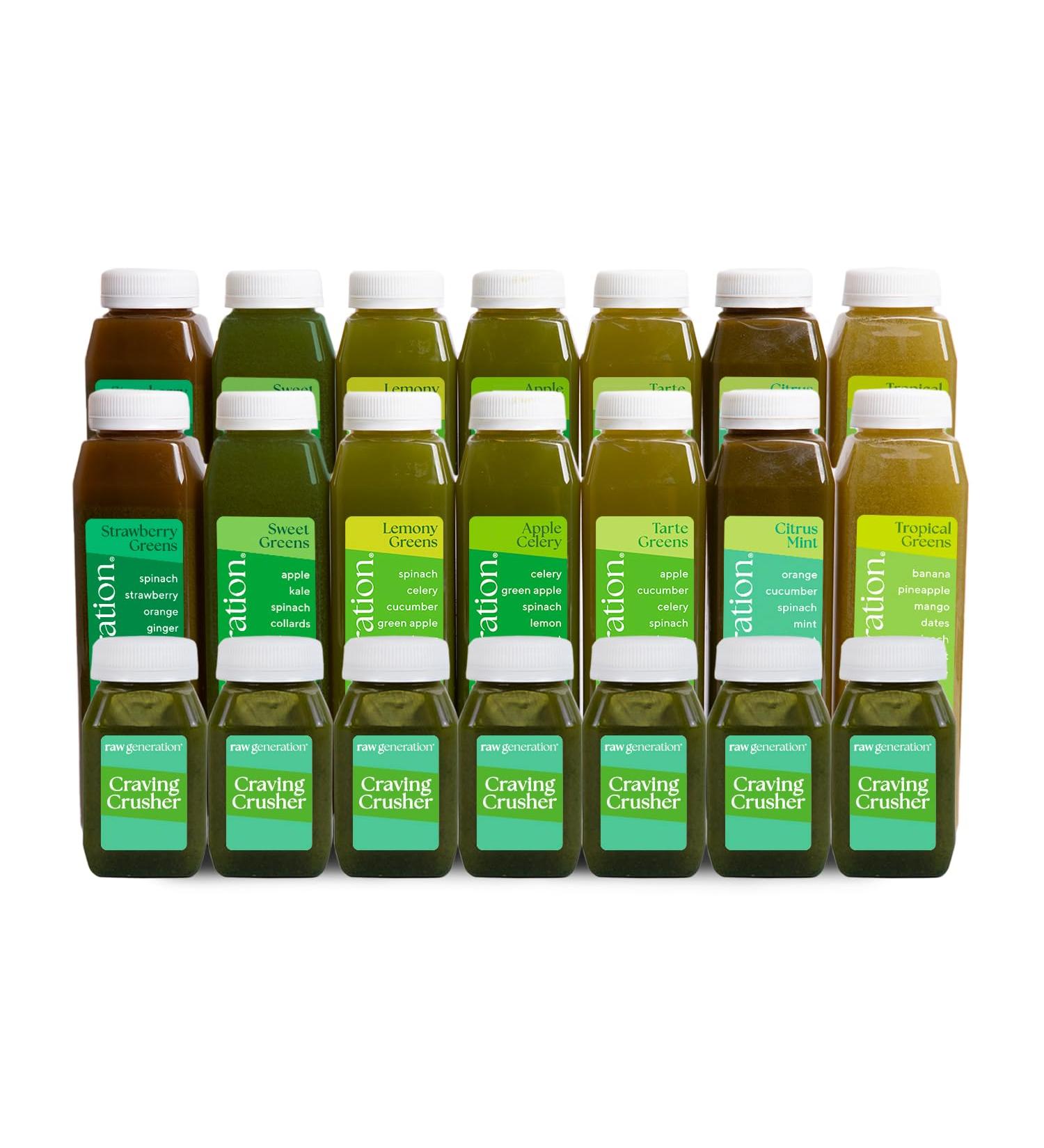Raw Generation The Detox Method Weekly Detox and Weight Loss System with Delicious Green Juices & Shot Nutritionist-Developed to Crush Craving Improve Digestion & Build Healthy Eating Habits - Buy Online on GoSupps.com