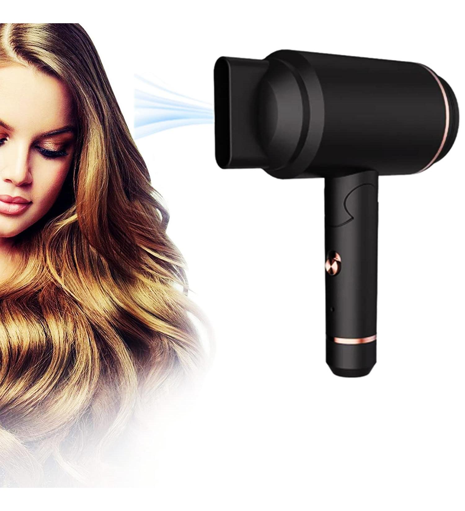Cordless Hair Dryer Rechargeable Special Hair Dryer with Hot and Cold Air Portable Folding Travel Hair Dryer Gift for Women/Mom - Buy Online on GoSupps.com