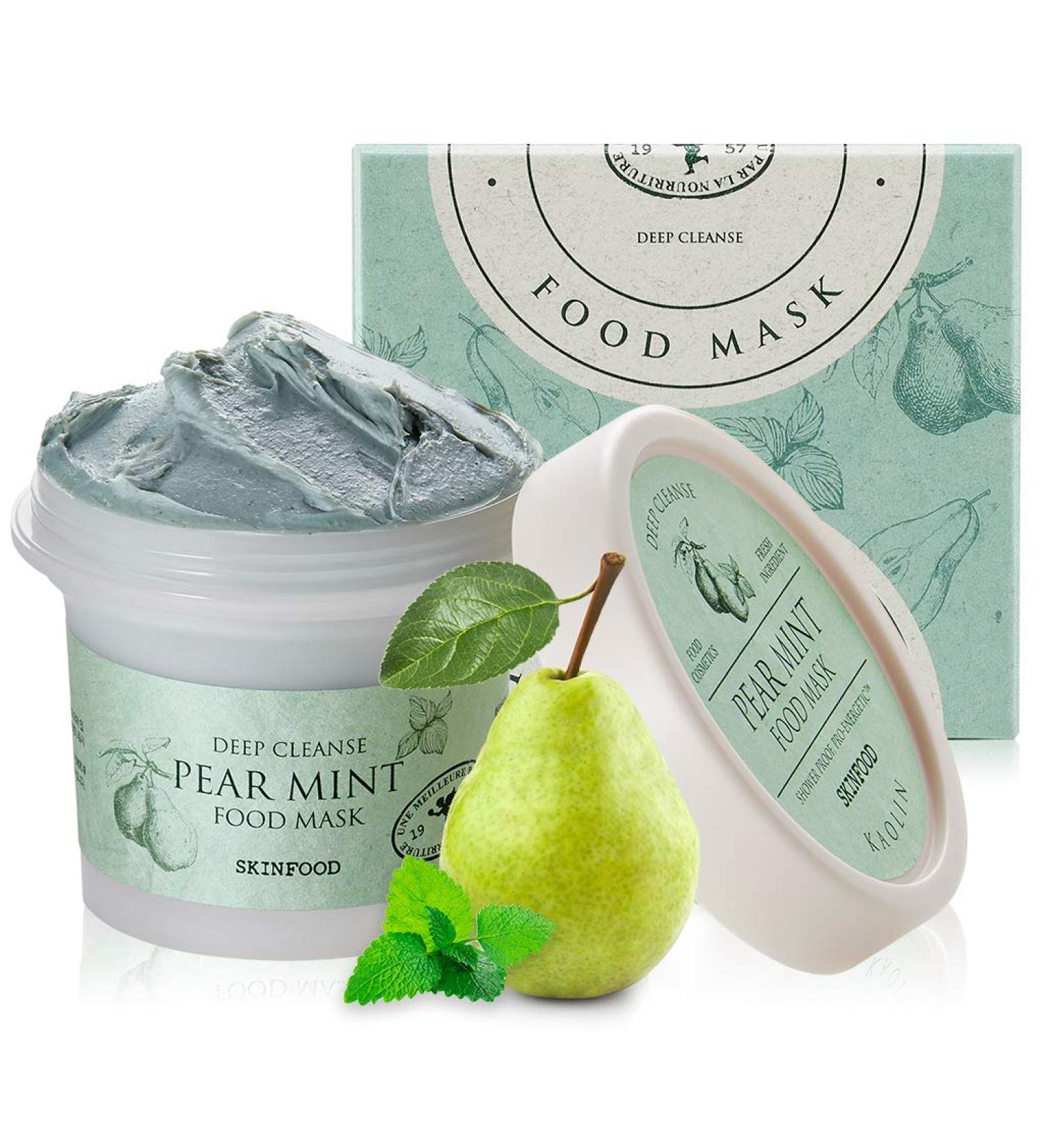 Skinfood Pear Mint Beauty Mask 4.23 fl oz - Nourishing Skincare & Fresh Scent - Buy Online on GoSupps.com