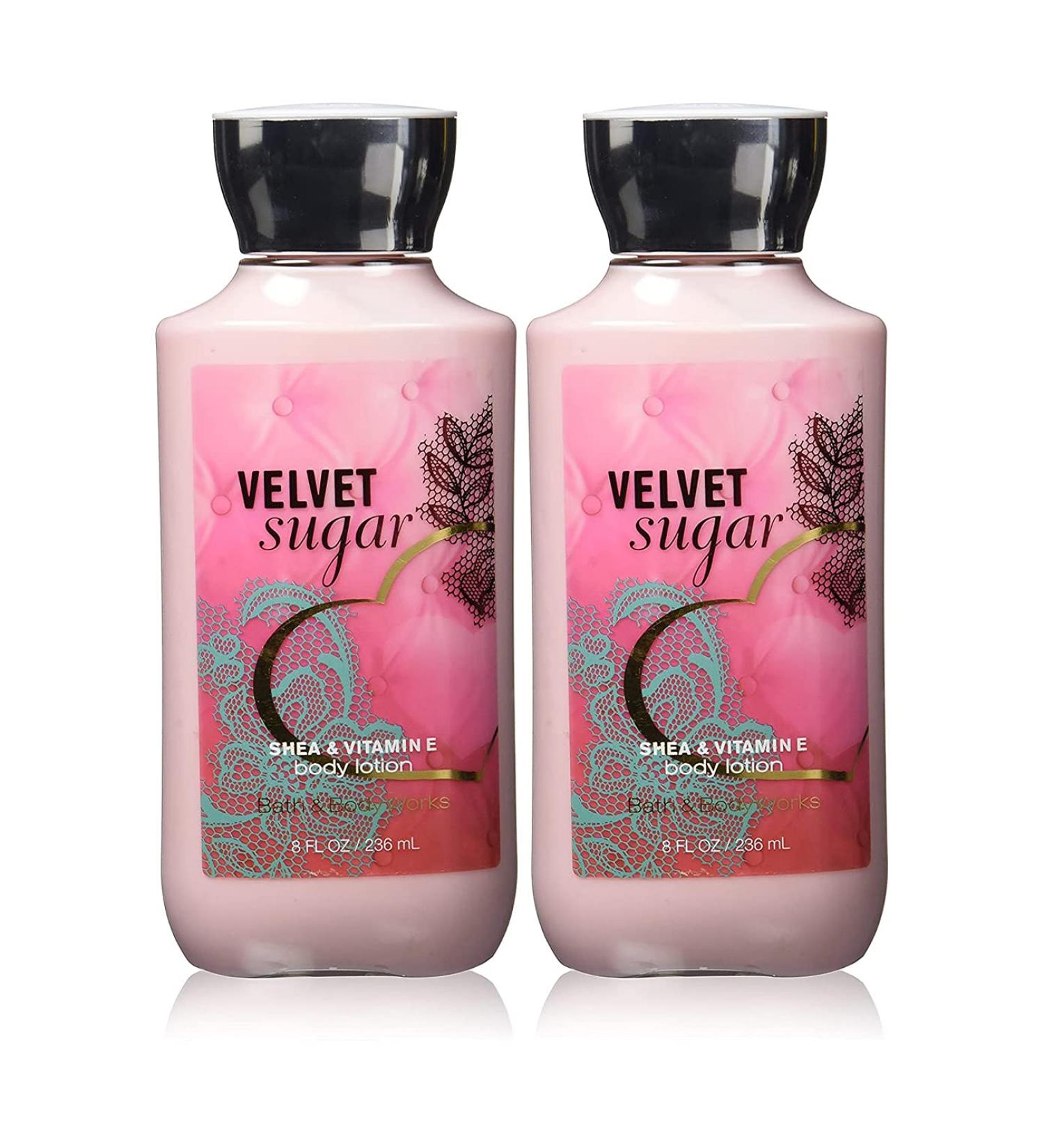 Bath and Body Works Velvet Sugar 2 Pack Super Smooth Body Lotion 8 Oz (Velvet Sugar)