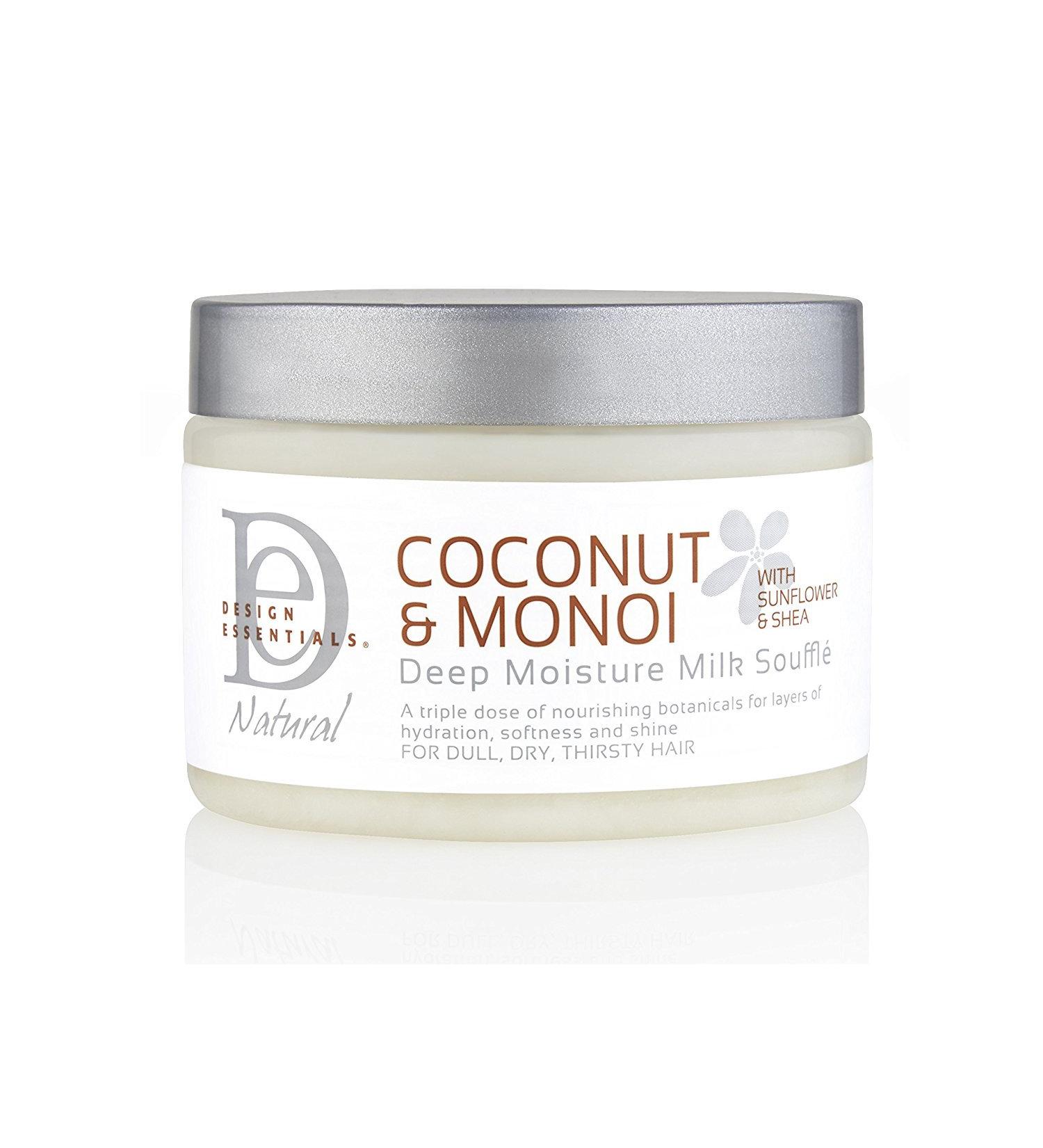 Design Essentials Deep Moisture Milk Souffle - Coconut & Monoi 12oz | Hydrating Hair Care for All Hair Types - International Shipping Available - Buy Online on GoSupps.com