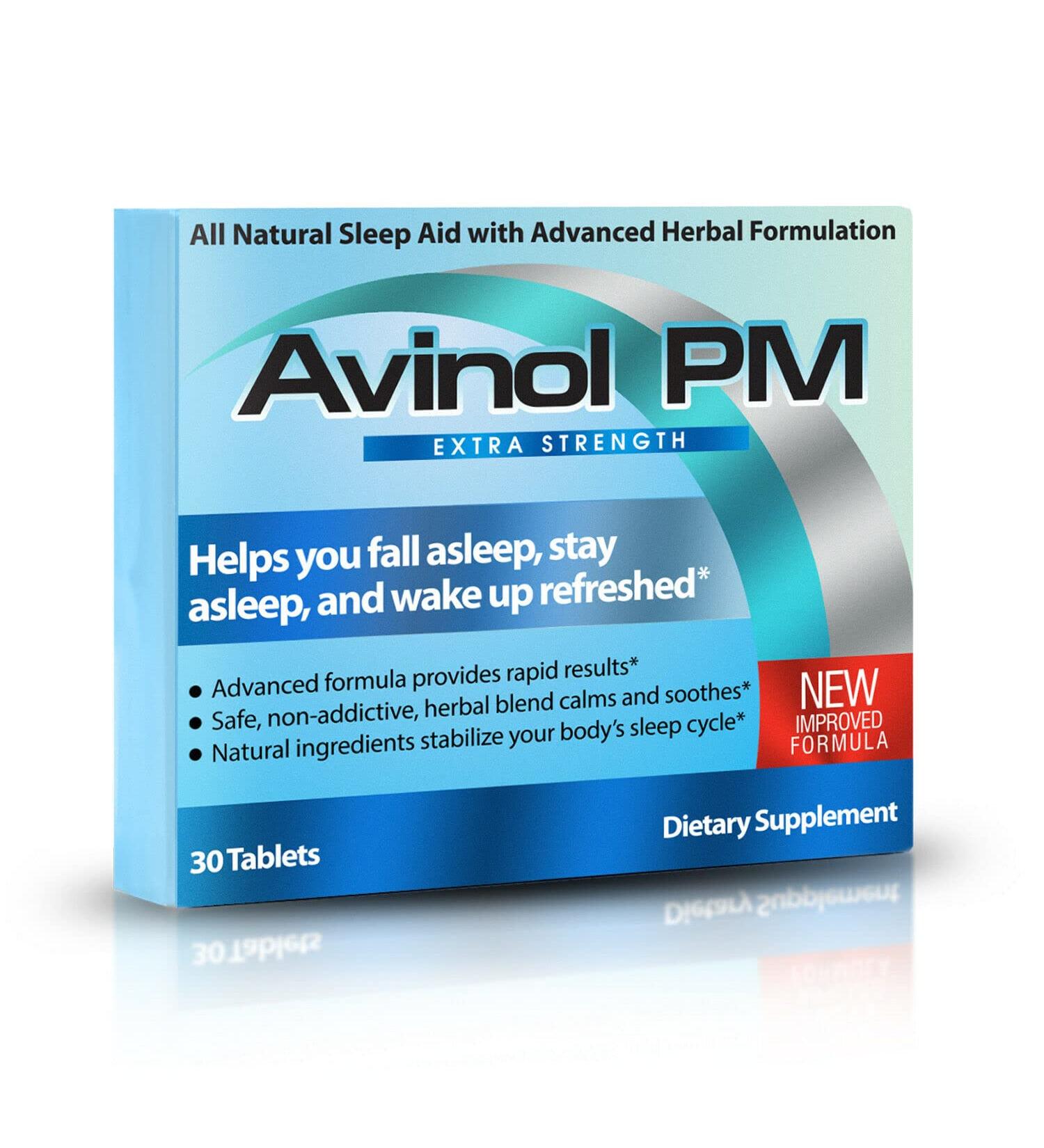 Avinol PM Extra Strength - Natural Sleep Supplement (30ct) - Buy Online on GoSupps.com