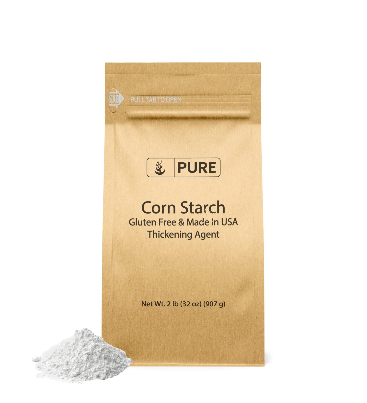 Pure Corn Starch Thickener (2 lb) for Sauces, Soups, and Gravy - 2 Pound Pack of 1 - Buy Online on GoSupps.com